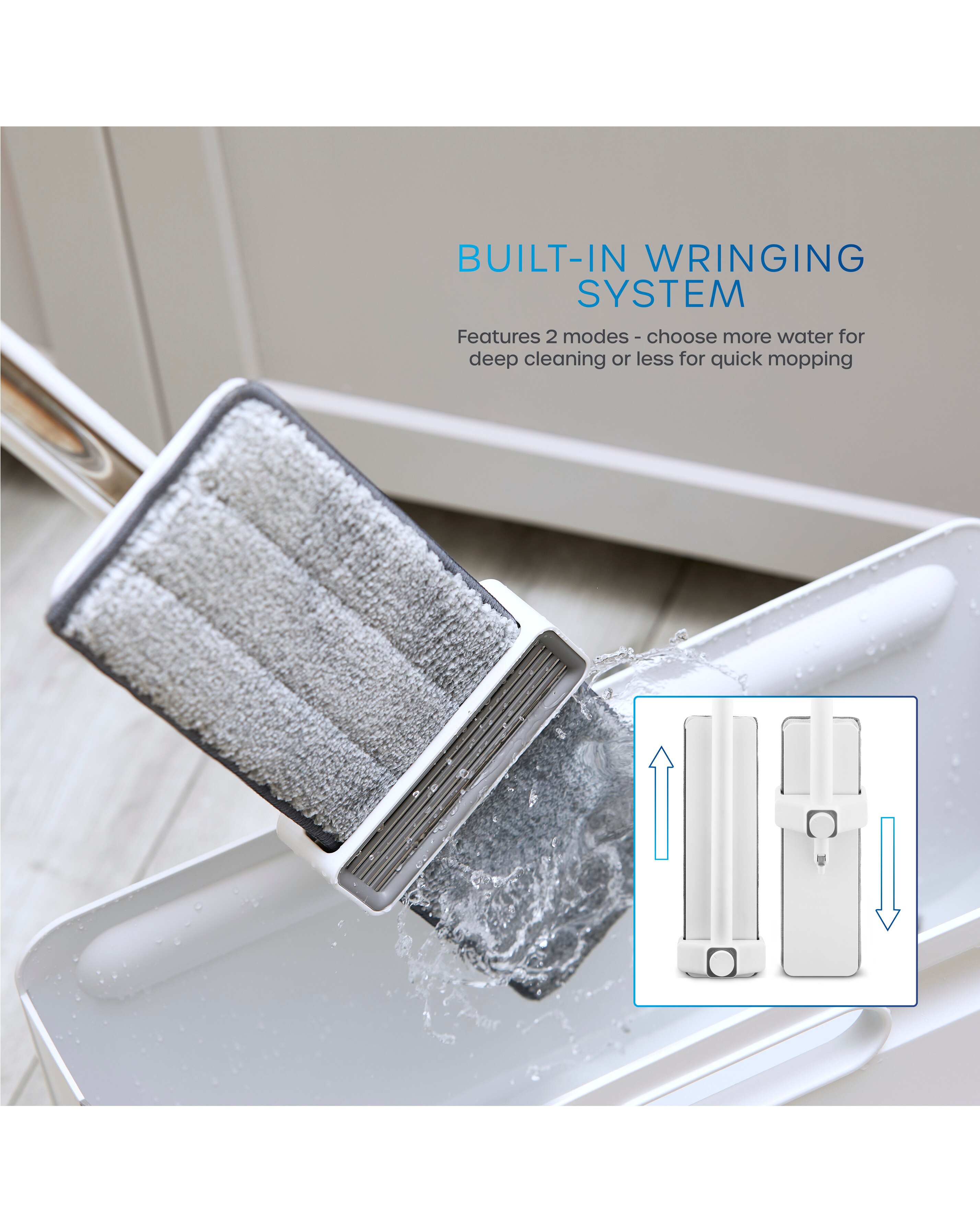 Swan Elevate Flat Mop & Bucket 4 Swan Elevate Flat Mop & Bucket