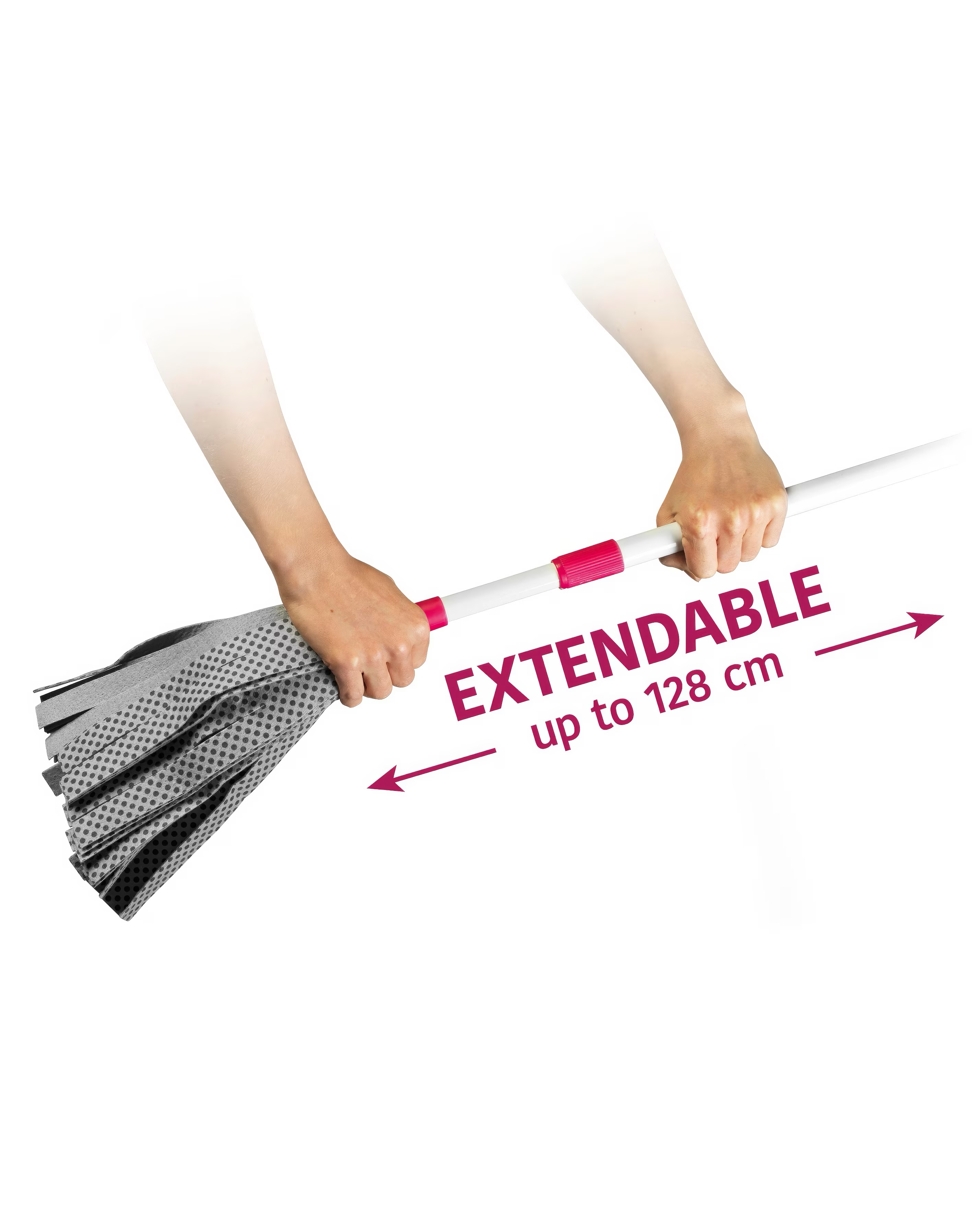 Kleeneze Cloth Mop with Extendable Handle 3 Kleeneze Cloth Mop with Extendable Handle