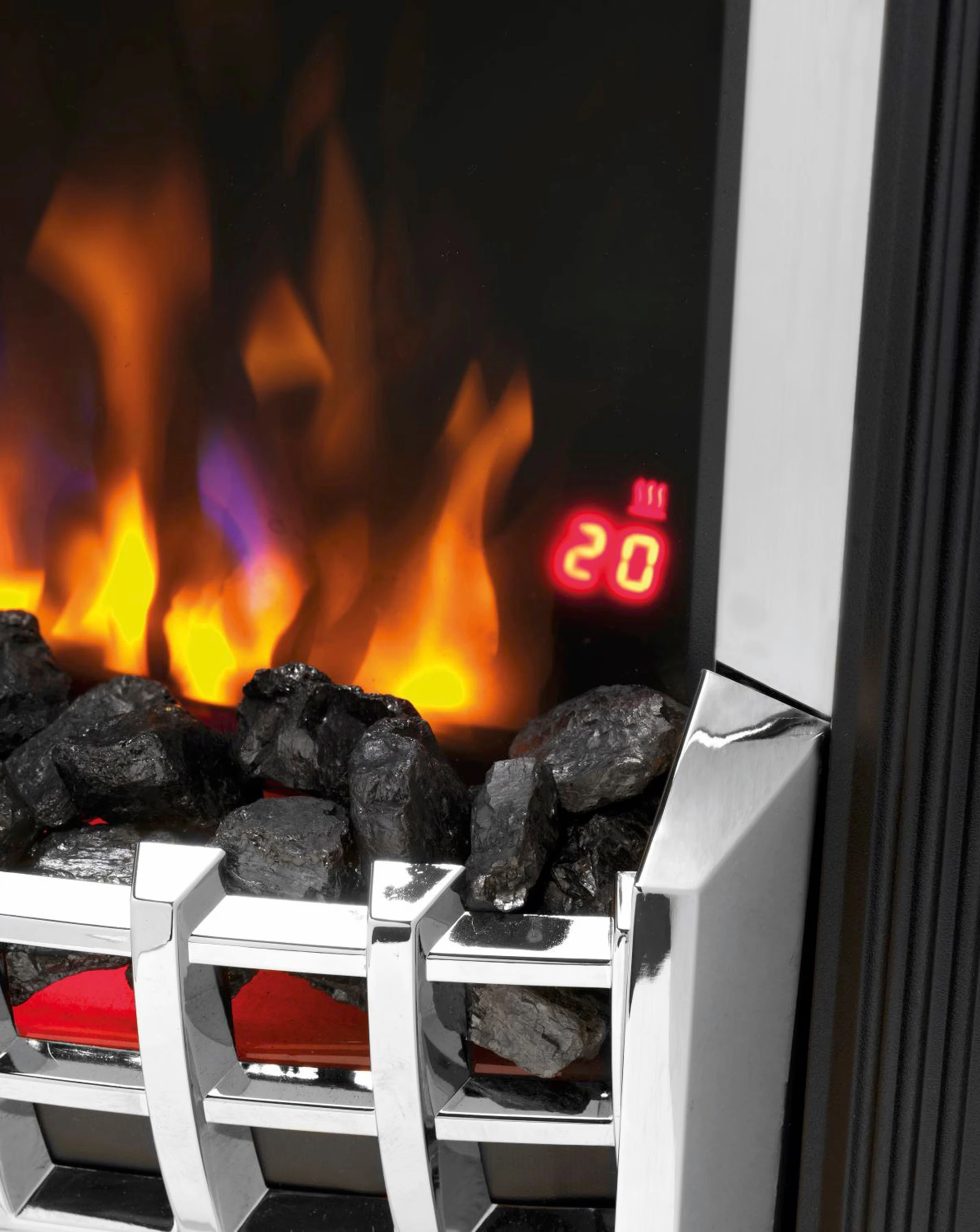 Dimplex Cheriton Deluxe Chrome Optiflame Electric Fire 3 Dimplex Cheriton Deluxe Chrome Optiflame Electric Fire