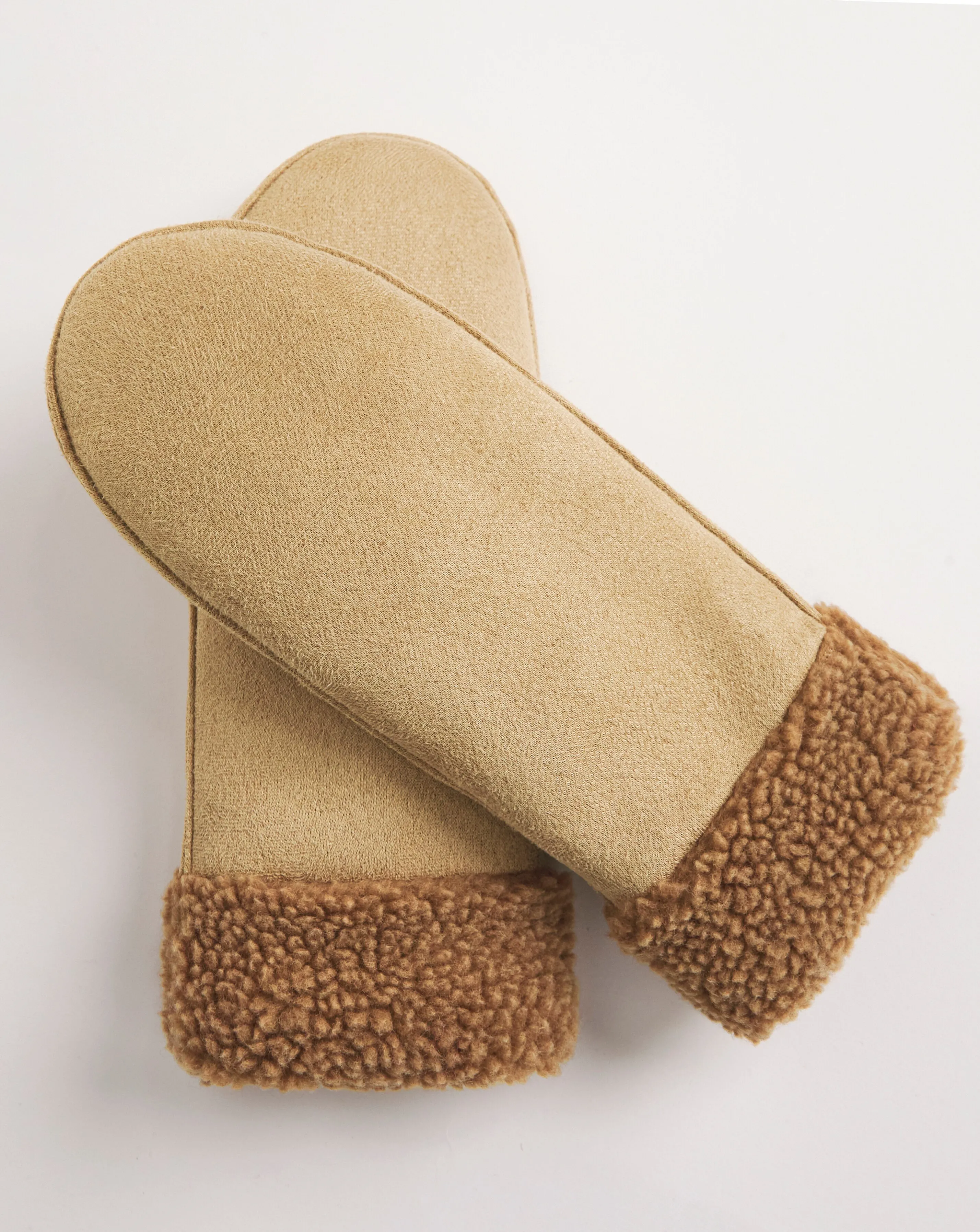 Faux Shearling Mittens 2 Faux Shearling Mittens