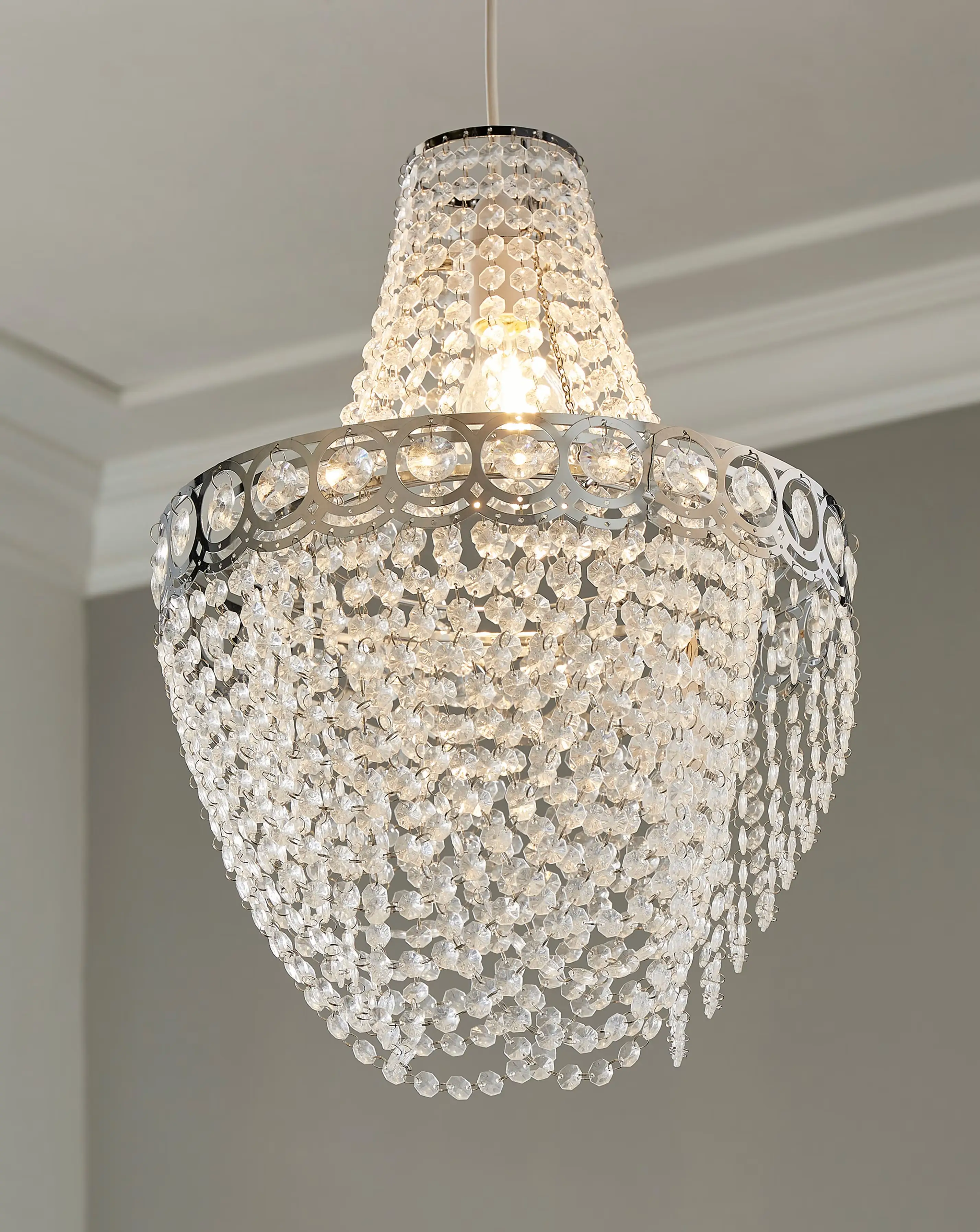 Clear Easy Fit Chandelier Shade 2 Clear Easy Fit Chandelier Shade