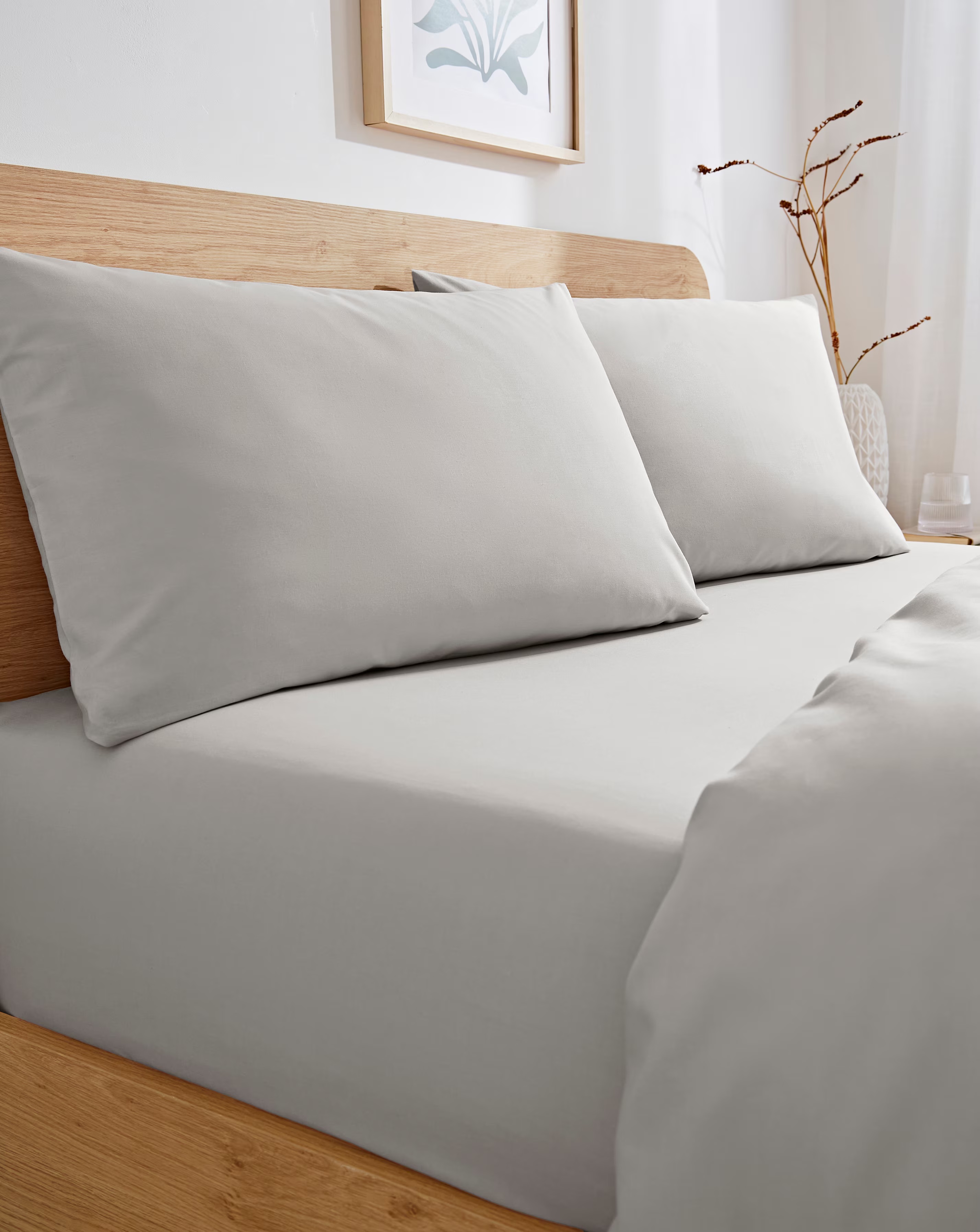 Non Iron Plain Dye Extra Deep 38cm Fitted Sheet