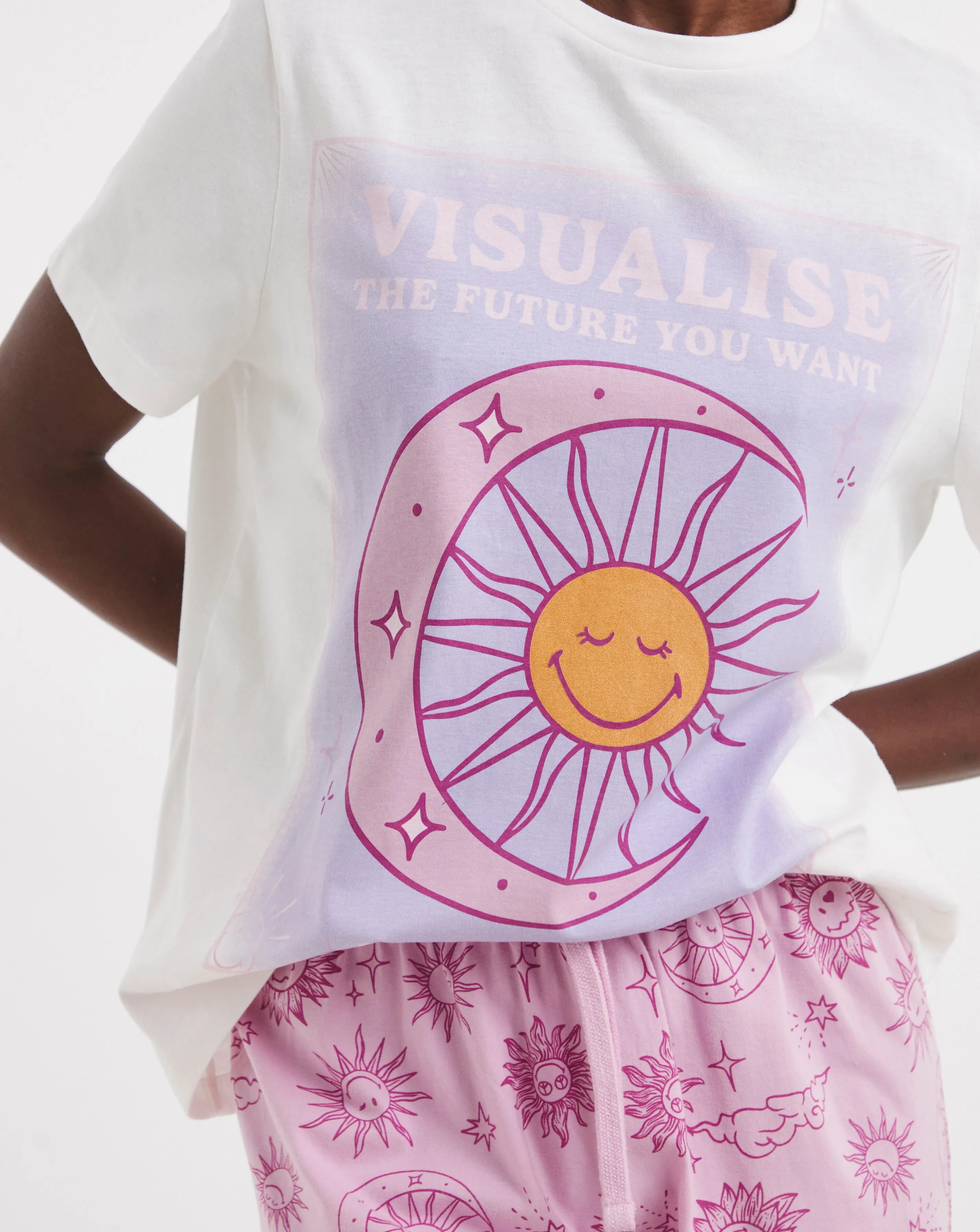 Smiley World Cotton Pyjama Shortie Set 2 Smiley World Cotton Pyjama Shortie Set
