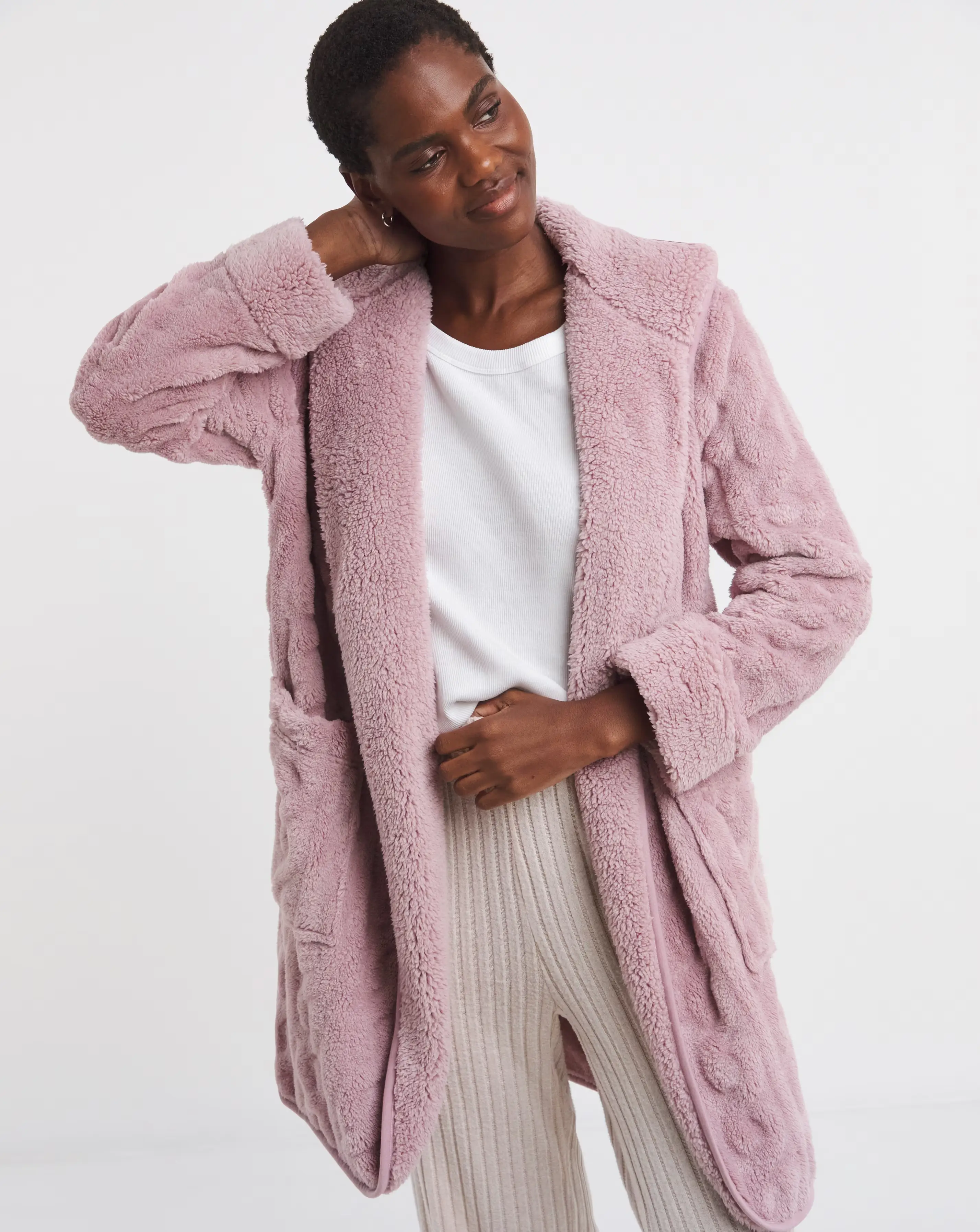 Pretty Secrets Cable Lounge Cardigan 1 Pretty Secrets Cable Lounge Cardigan