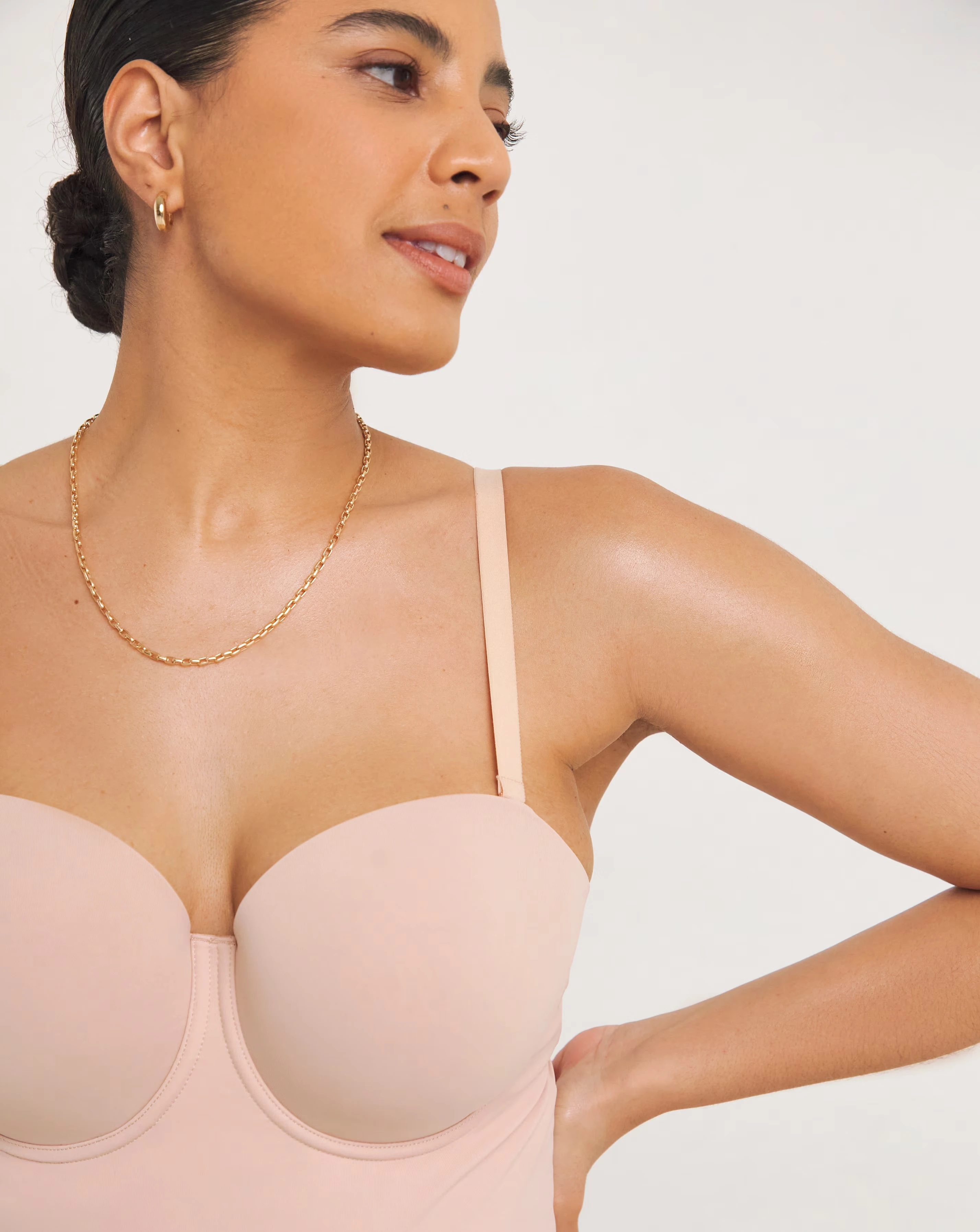 Figleaves Smoothing Padded Multiway Shaping Slip Latte 4 Figleaves Smoothing Padded Multiway Shaping Slip Latte