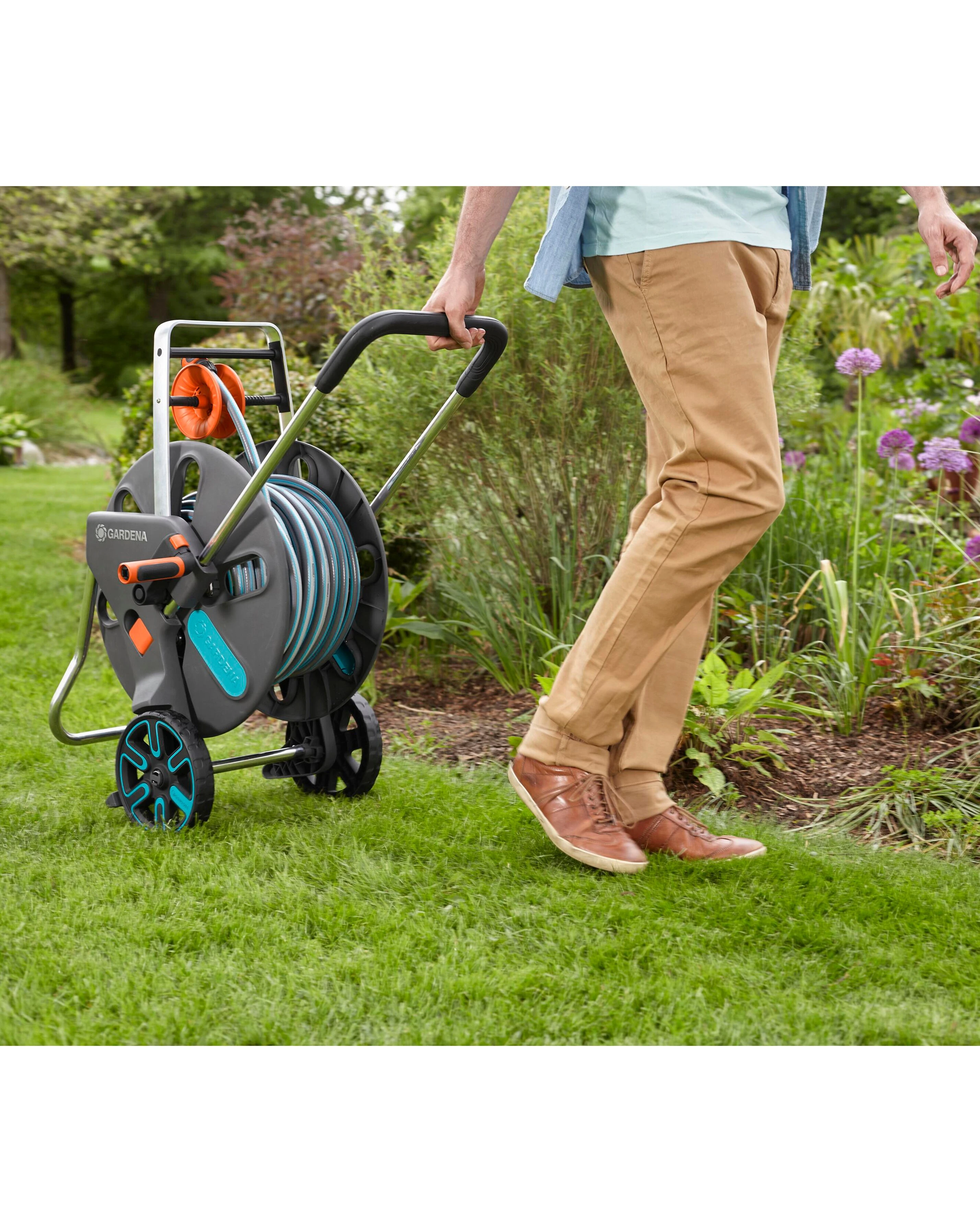 Gardena CleverRoll 50m Hose Trolley Set 3 Gardena CleverRoll 50m Hose Trolley Set