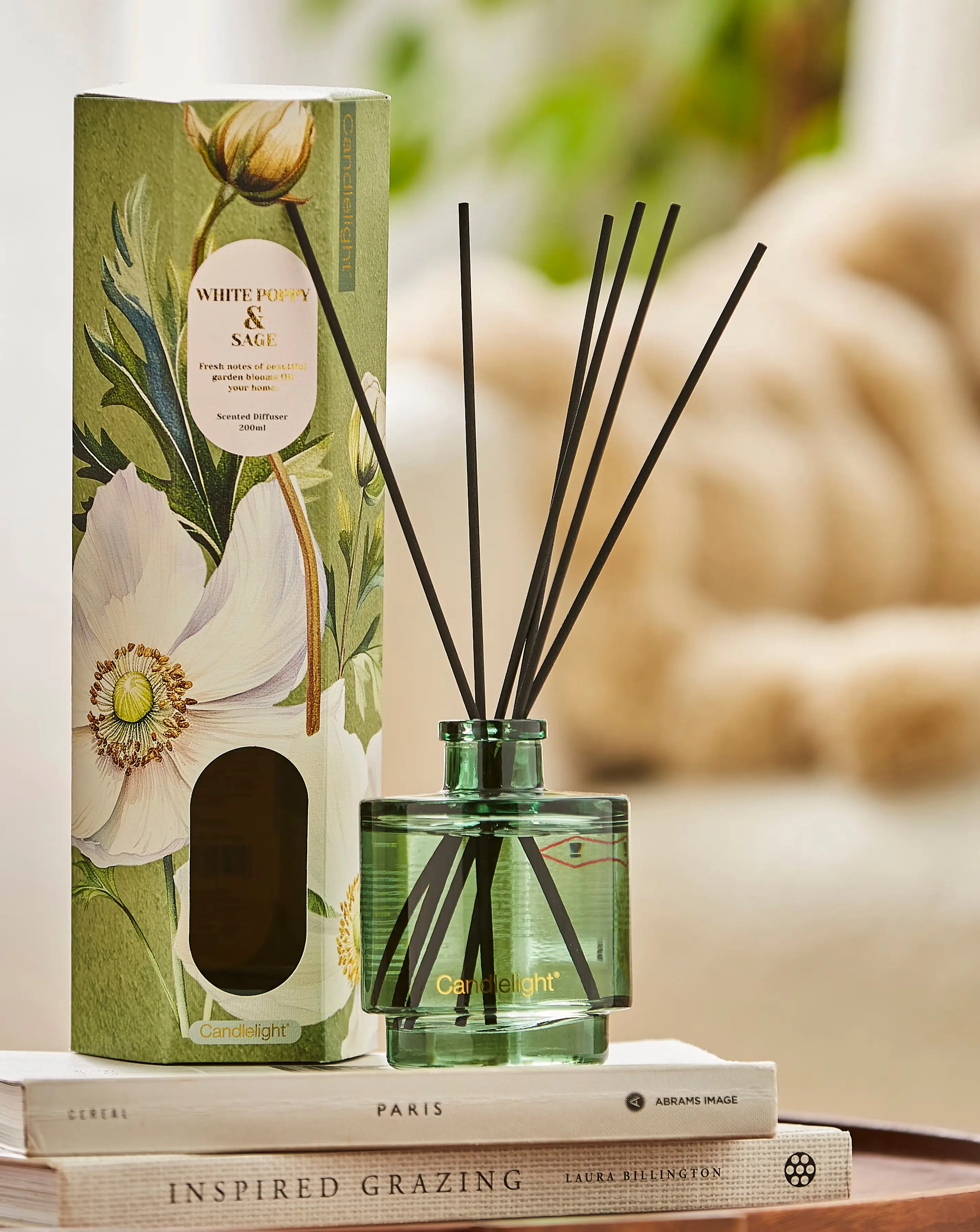 White Poppy & Sage Reed Diffuser 200ml 1 White Poppy & Sage Reed Diffuser 200ml