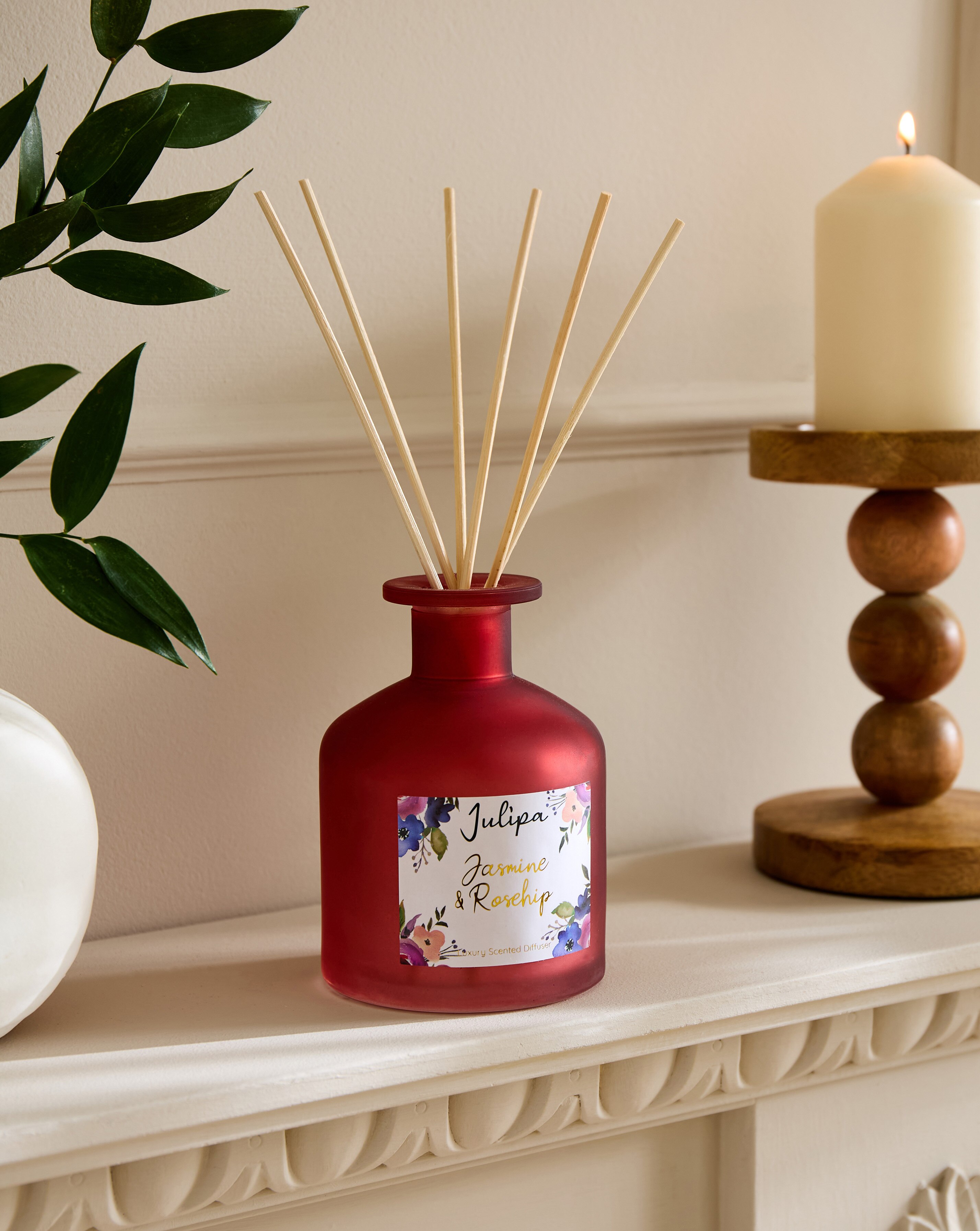 Julipa Jasmine & Rosehip Reed Diffuser 250ml 3 Julipa Jasmine & Rosehip Reed Diffuser 250ml