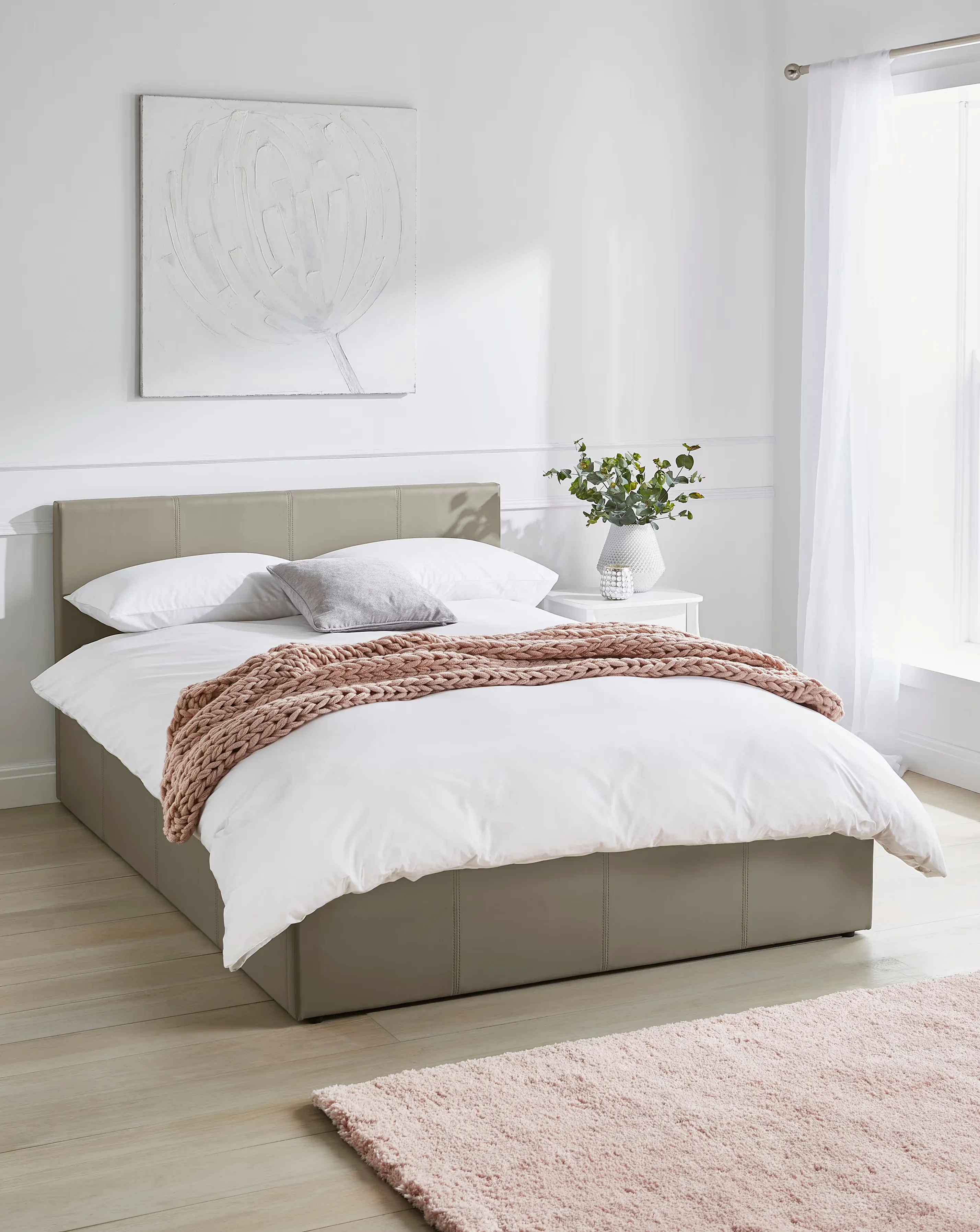 Hayden Faux Leather Ottoman Bed Frame 1 Hayden Faux Leather Ottoman Bed Frame