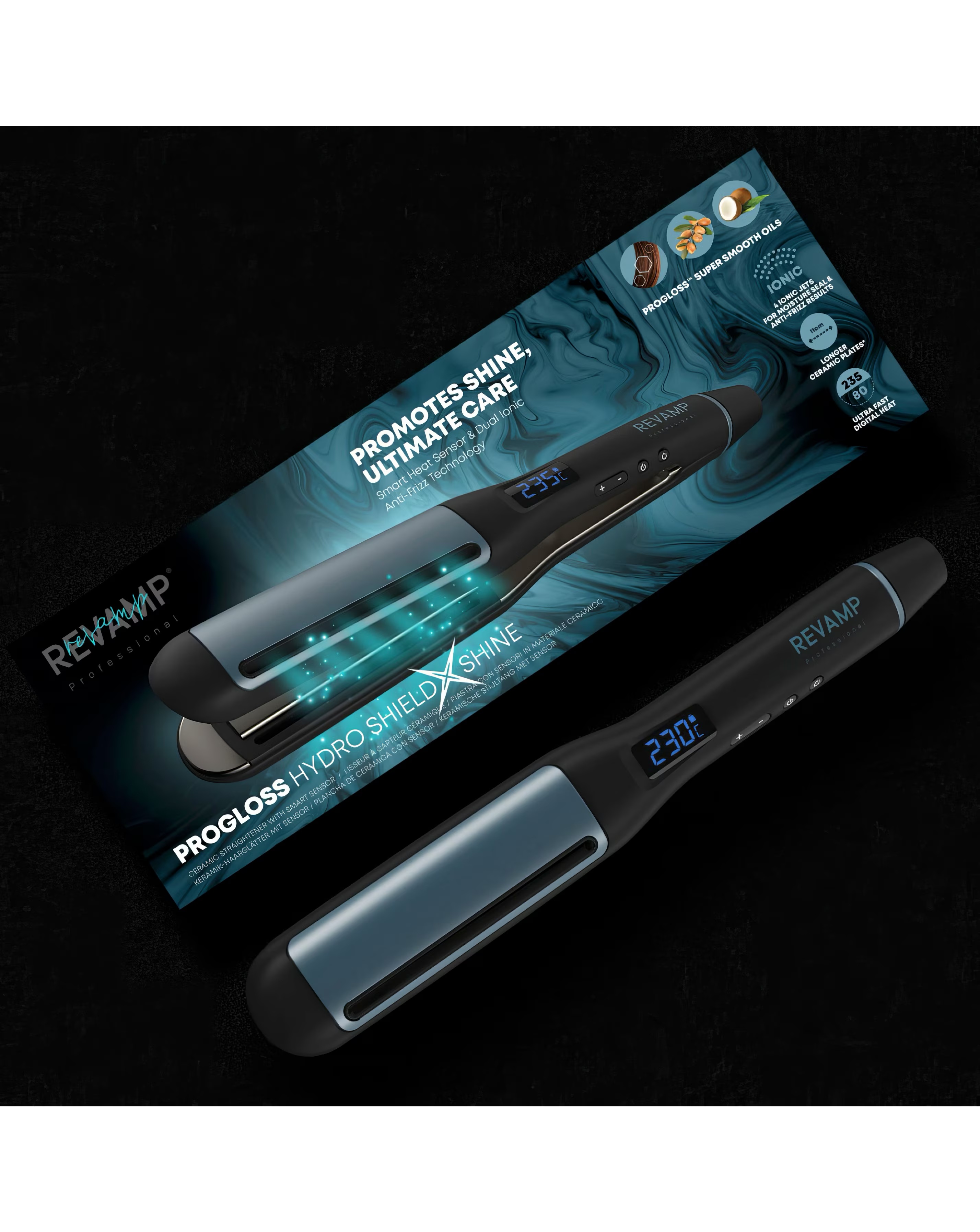 Revamp Progloss Hydro Shield X Shine Ceramic Hair Straightener 7 Revamp Progloss Hydro Shield X Shine Ceramic Hair Straightener