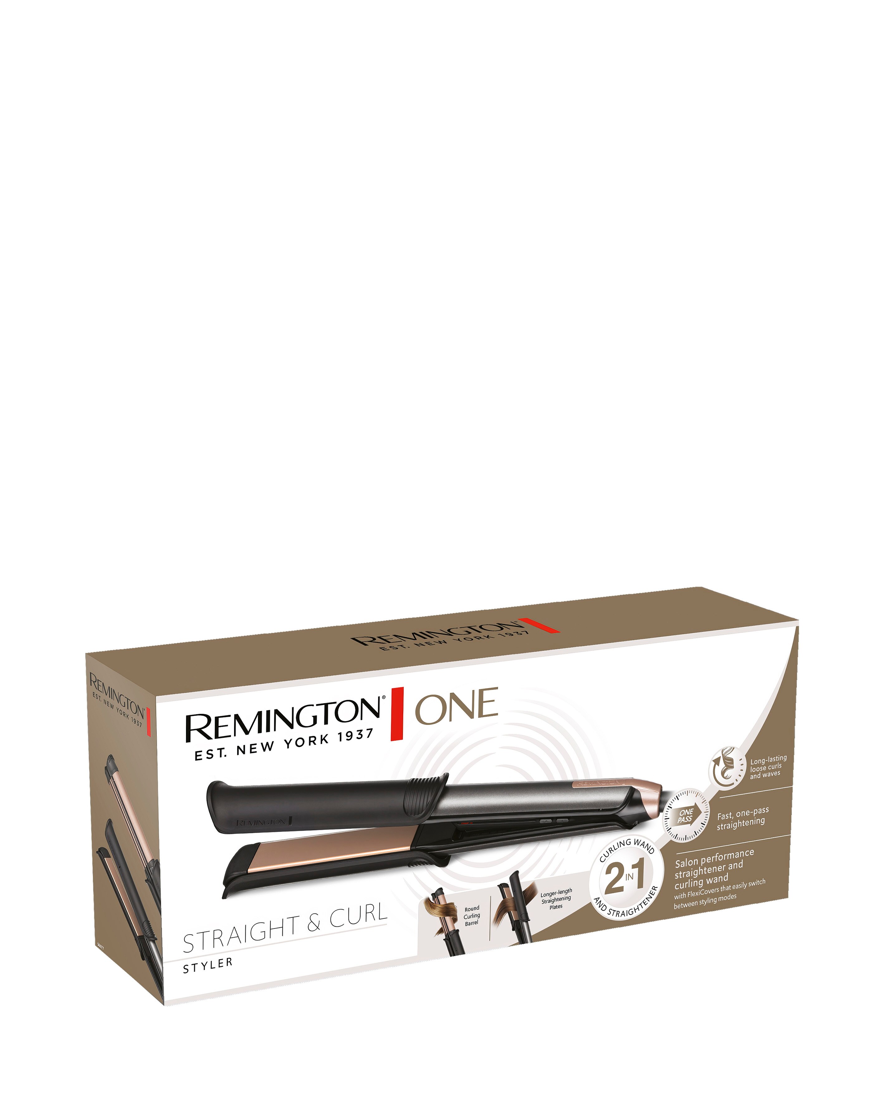 Remington ONE 2-in-1 Straightener & Curler S6077 6 Remington ONE 2-in-1 Straightener & Curler S6077