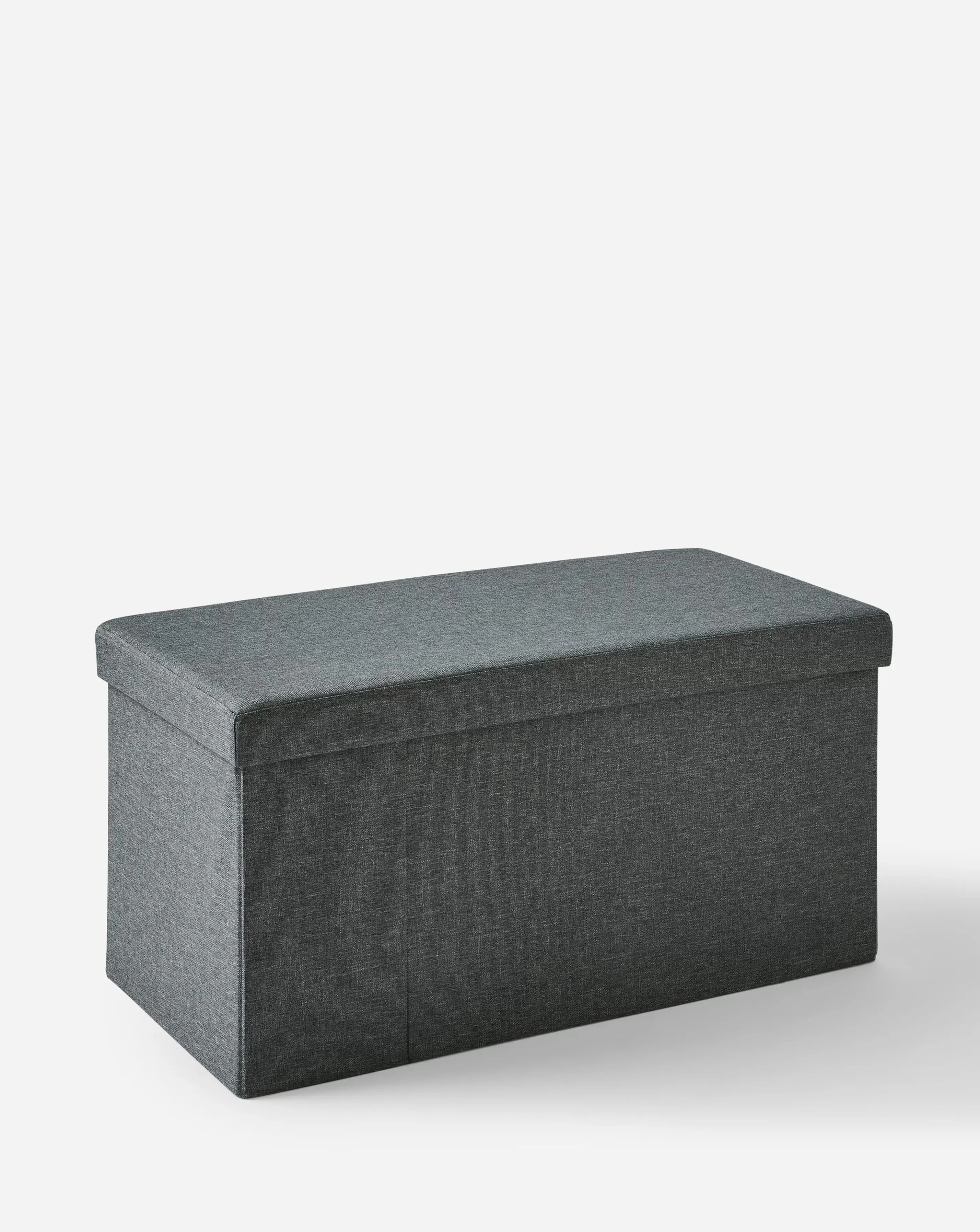 Faux Linen Drawer Ottoman 4 Faux Linen Drawer Ottoman