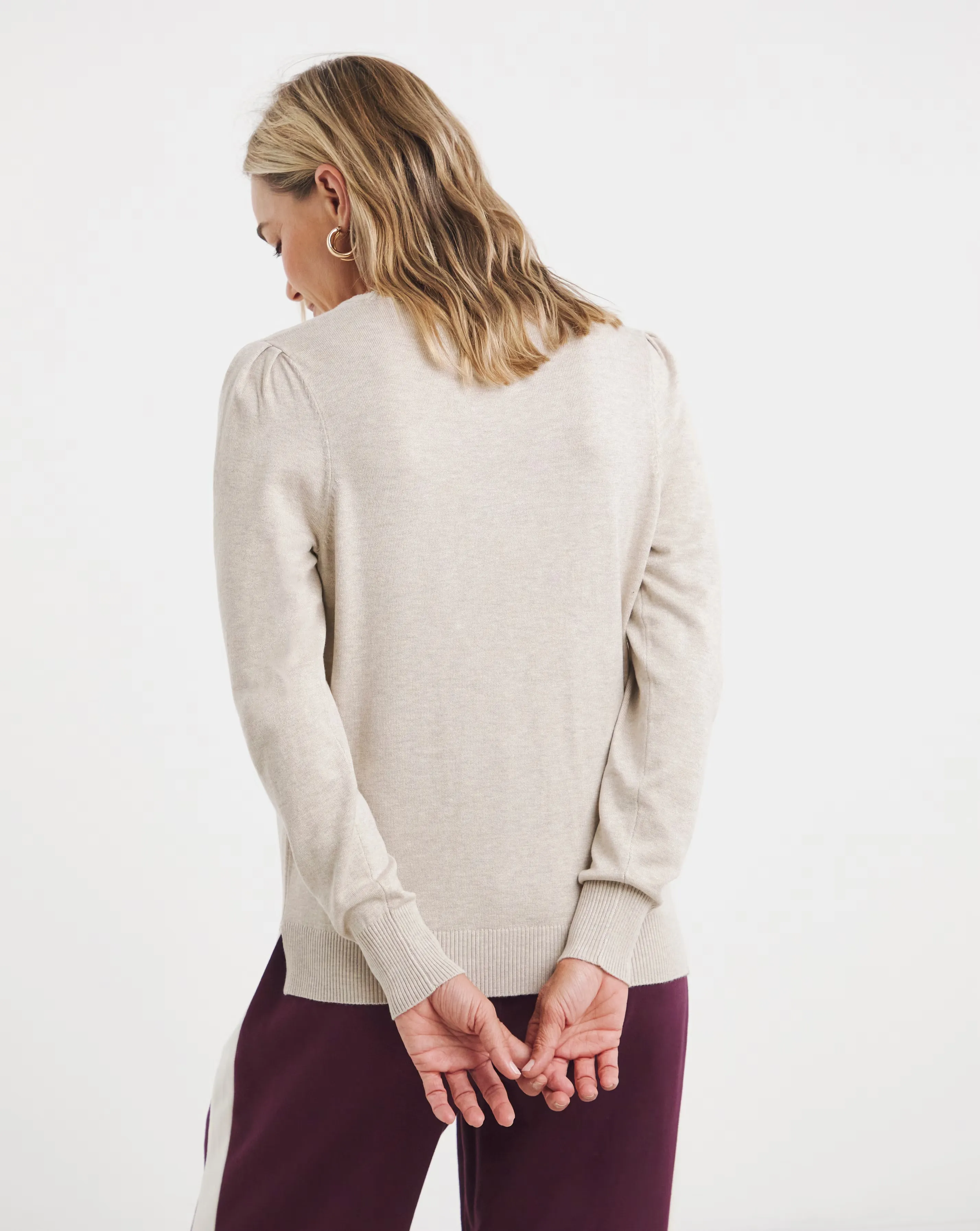 Oatmeal Crew Neck Jumper 2 Oatmeal Crew Neck Jumper