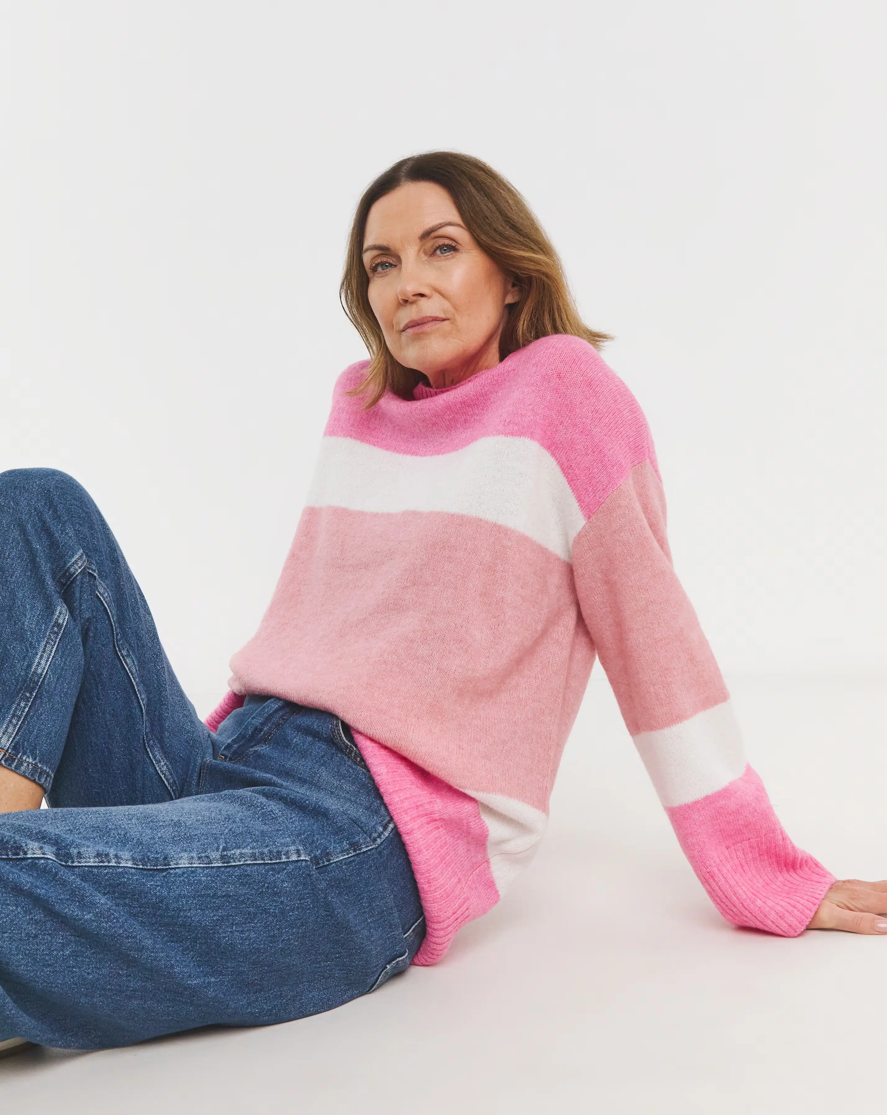 Pink Colour Block Tunic 1 Pink Colour Block Tunic