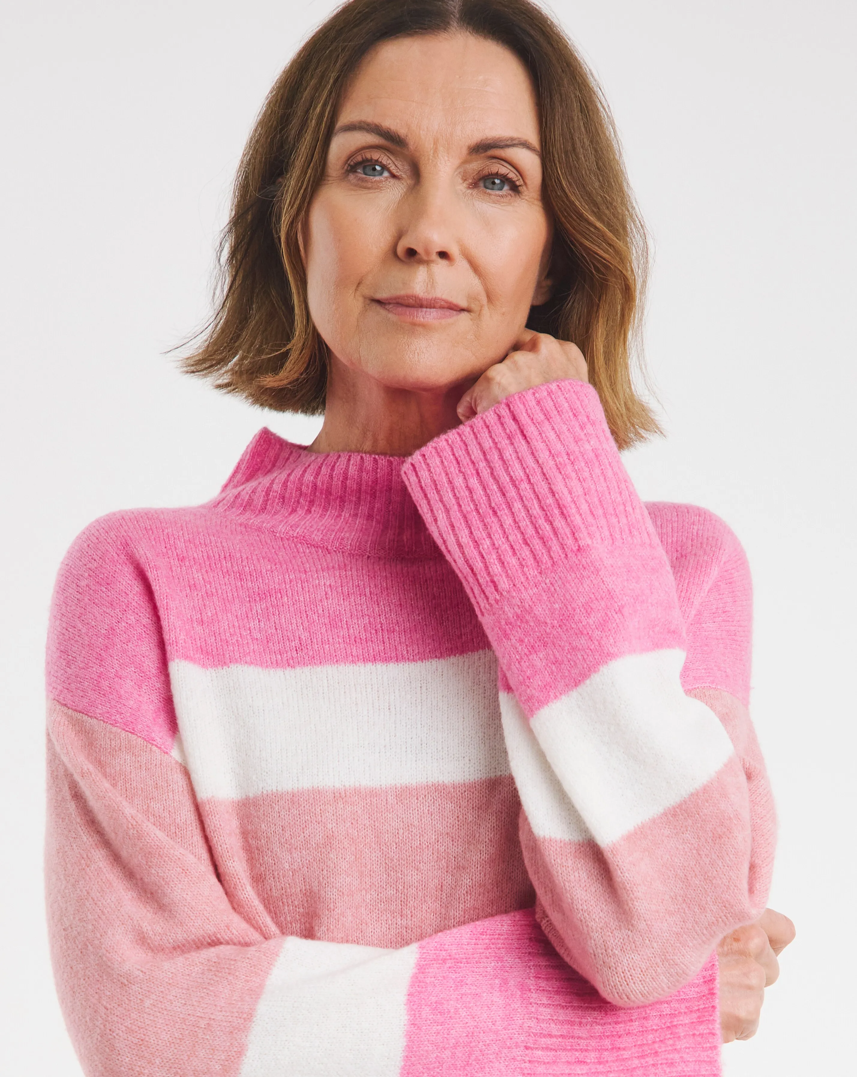 Pink Colour Block Tunic 2 Pink Colour Block Tunic