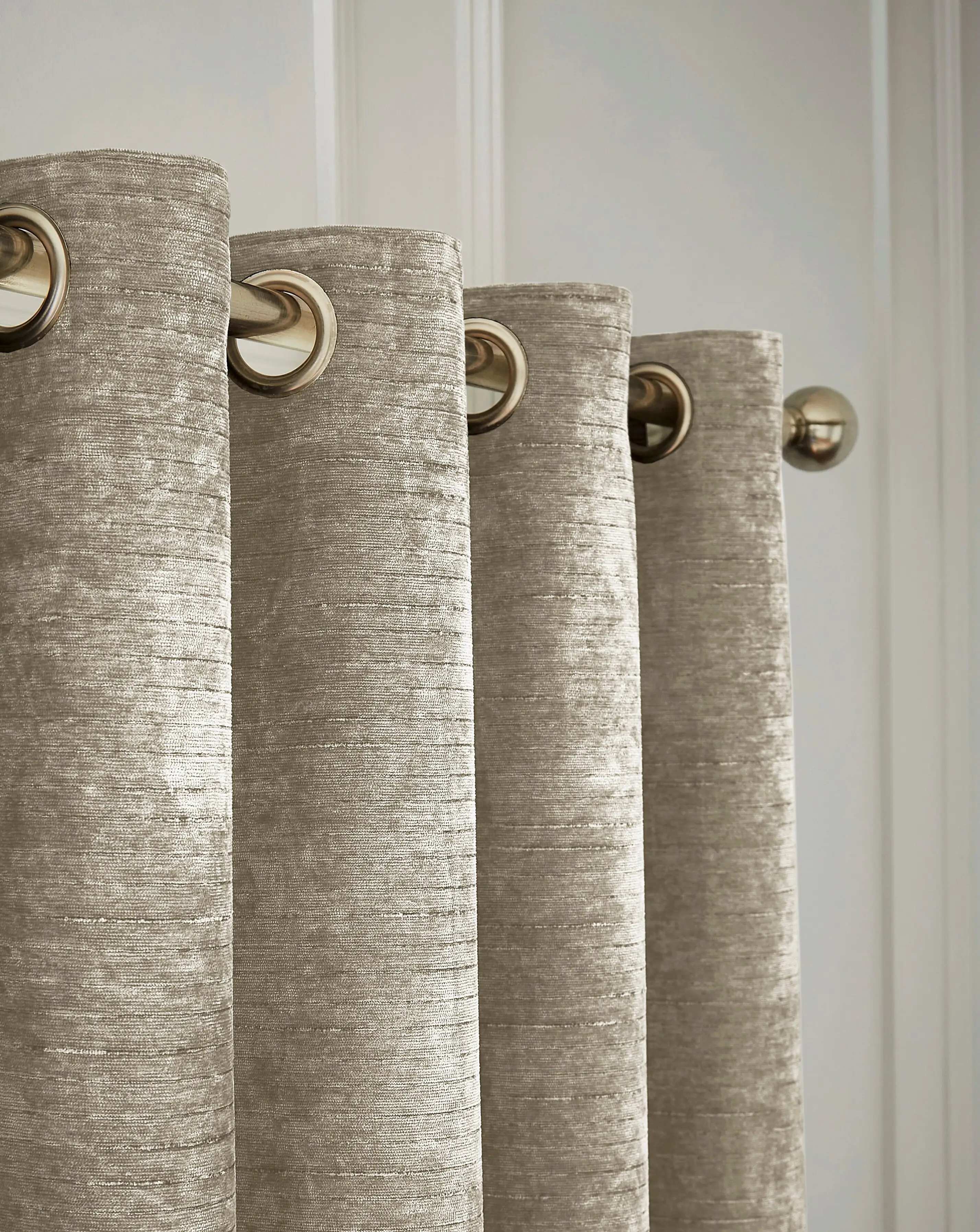 Hyperion Selene Luxury Chenille Weighted Thermal Eyelet Curtains 3 Hyperion Selene Luxury Chenille Weighted Thermal Eyelet Curtains