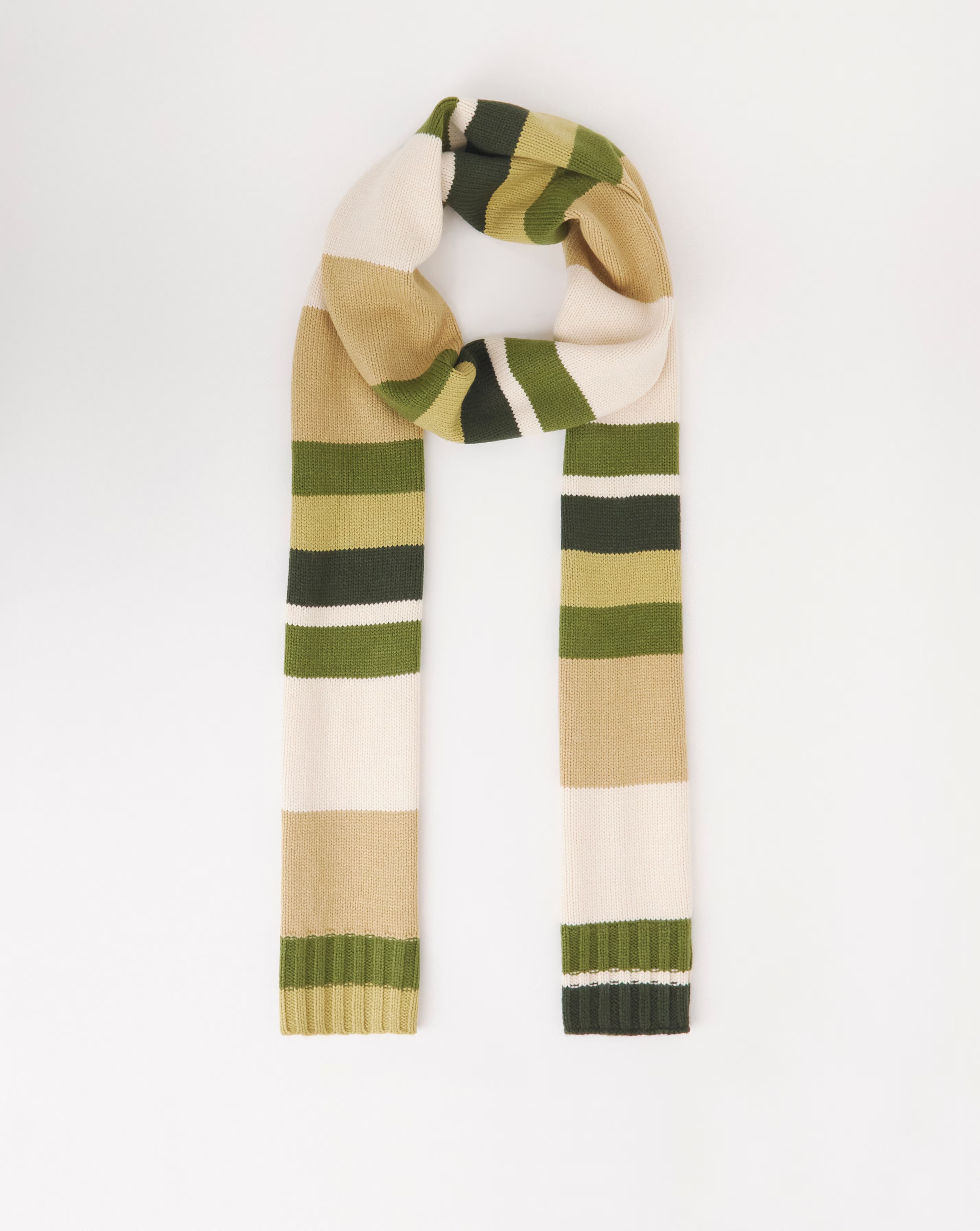 Ribbed Stripe Knitted Scarf 1 Ribbed Stripe Knitted Scarf