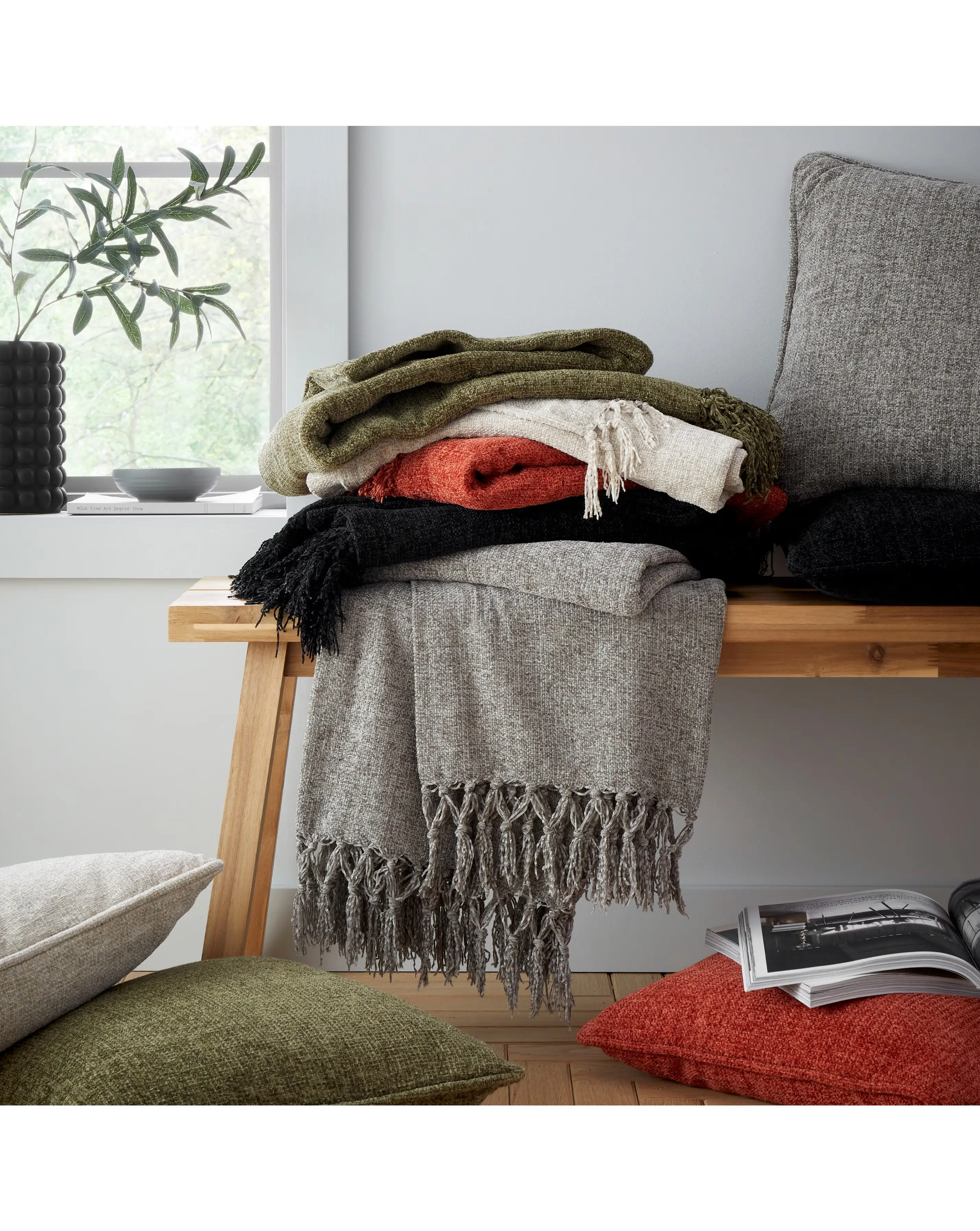 Catherine Lansfield Plain Chenille Throw 3 Catherine Lansfield Plain Chenille Throw