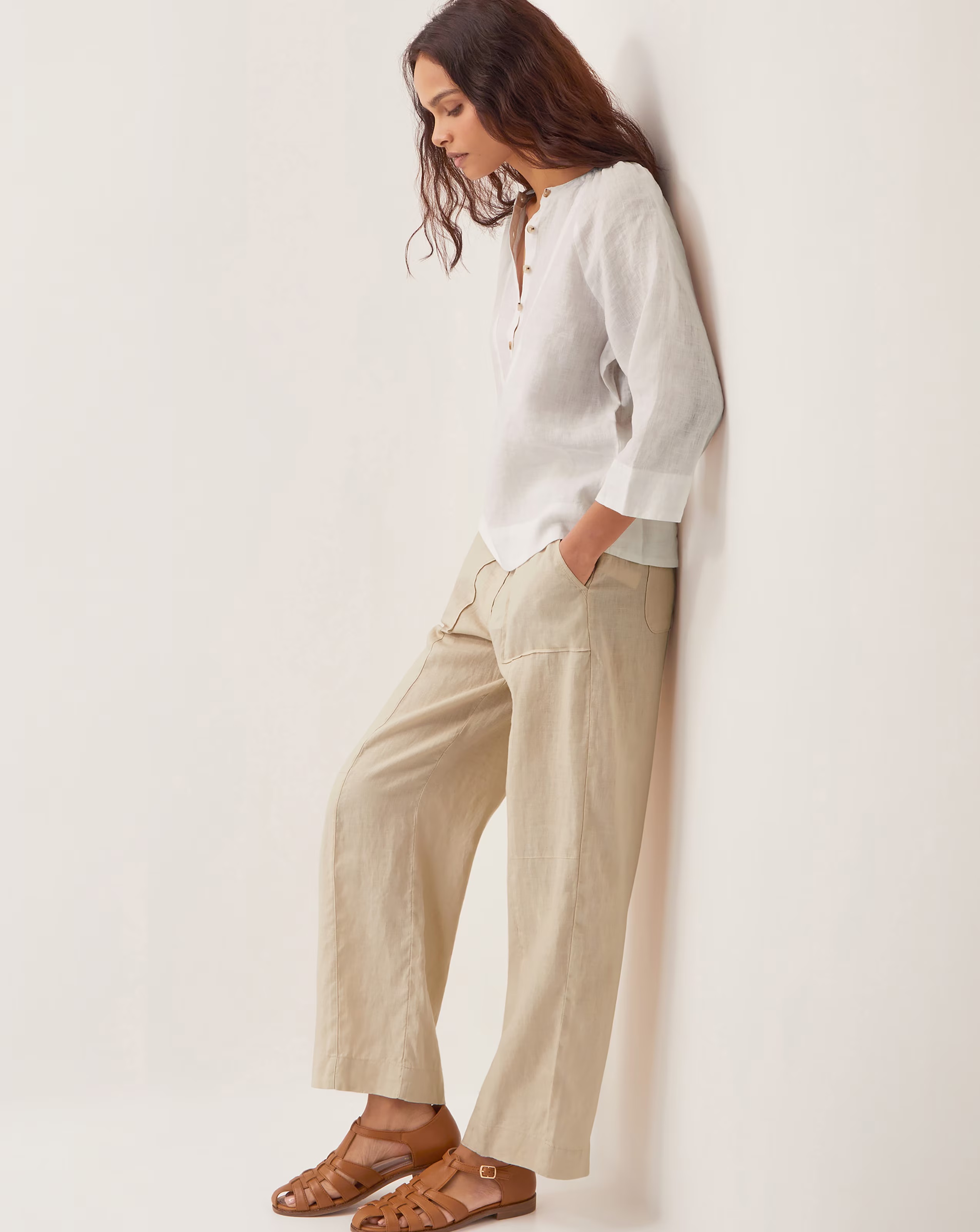 Monsoon Jolie Regular Linen Trousers 1 Monsoon Jolie Regular Linen Trousers