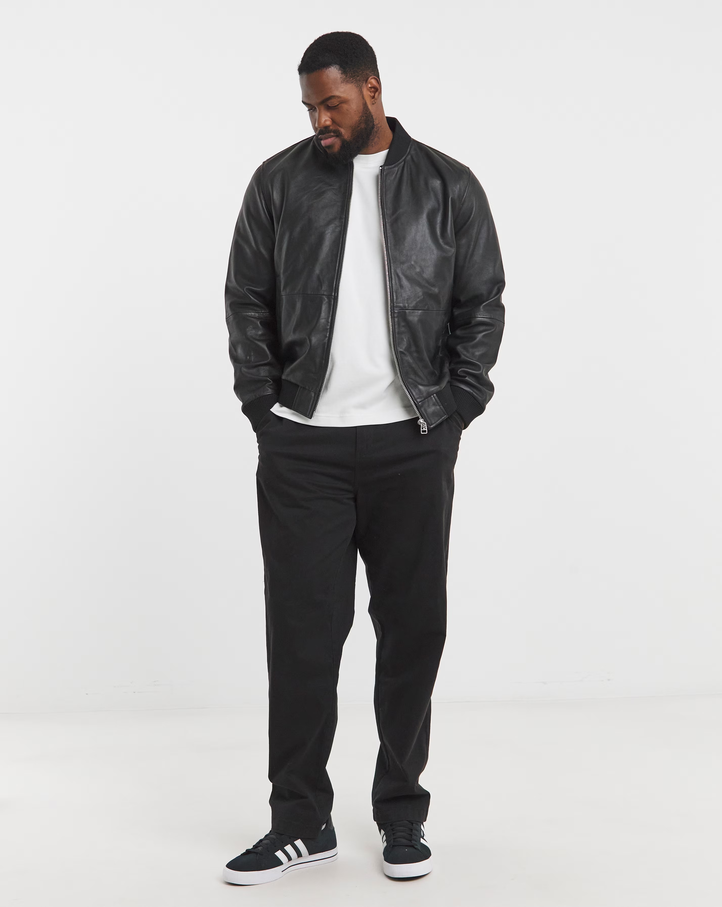 Black Leather Bomber Jacket 2 Black Leather Bomber Jacket