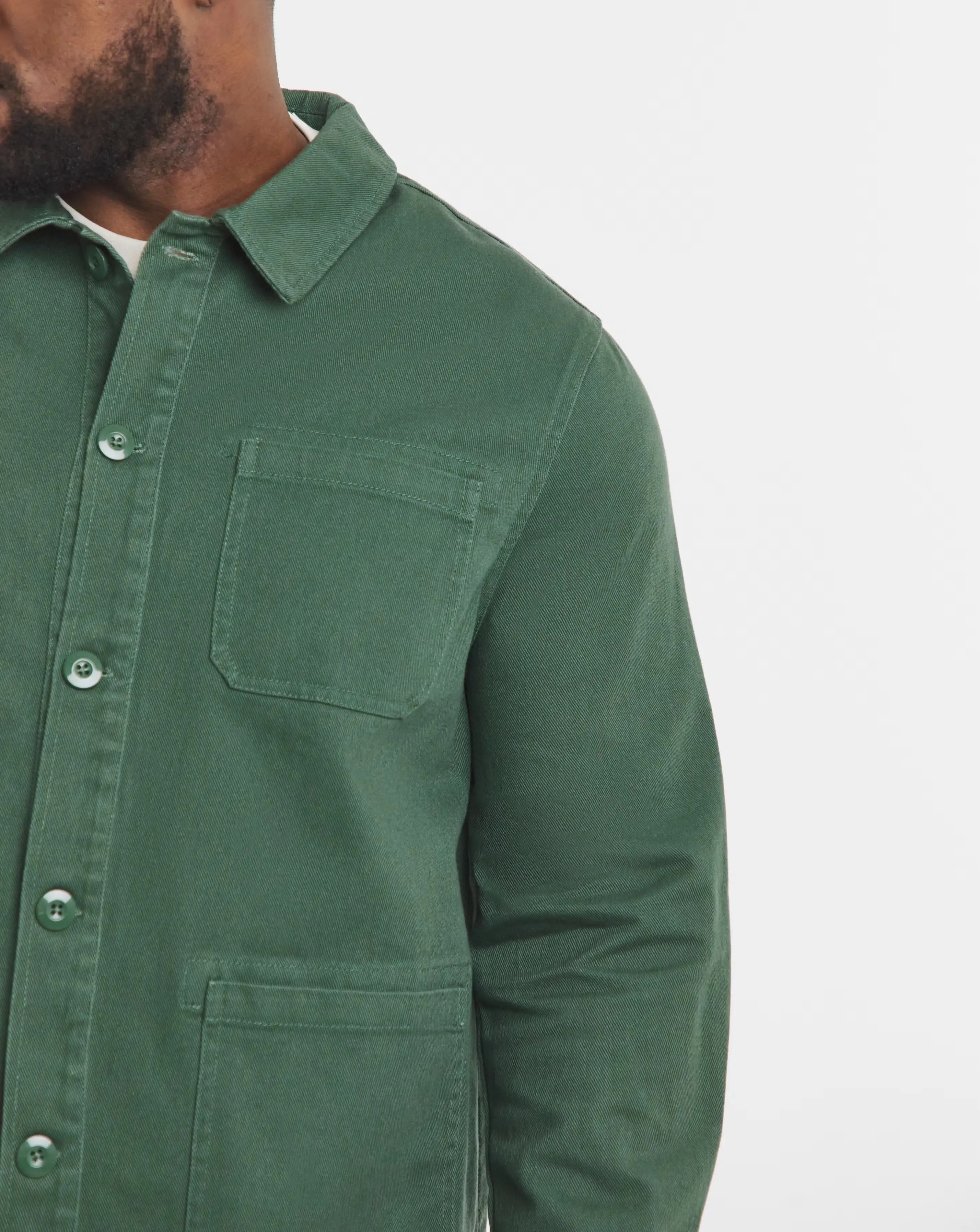 Green Washed Cotton Shacket 3 Green Washed Cotton Shacket