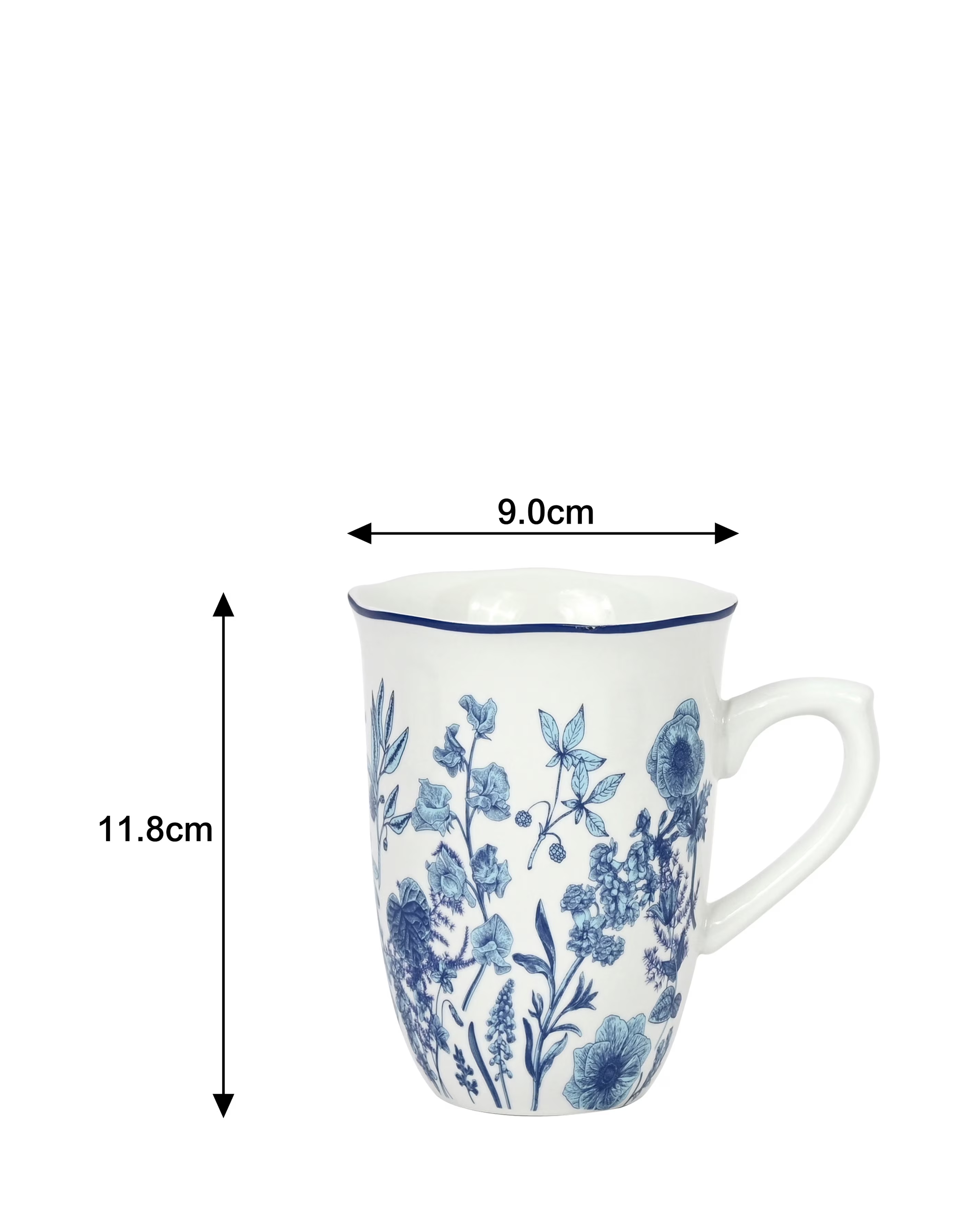 Waterside 16 Piece Blue Floral Dinner Set 6 Waterside 16 Piece Blue Floral Dinner Set