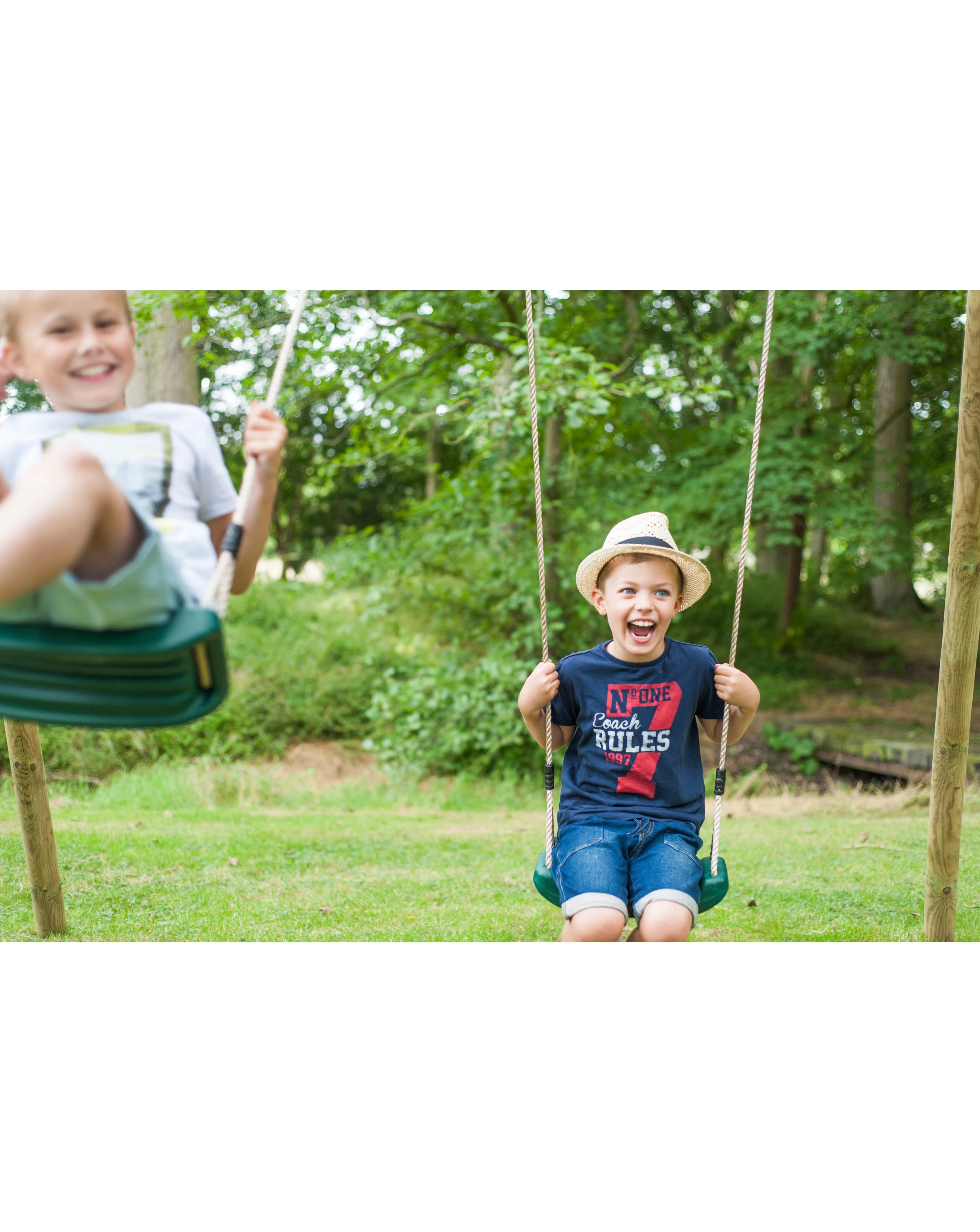 Plum Gibbon Wooden Swing Set 2 Plum Gibbon Wooden Swing Set