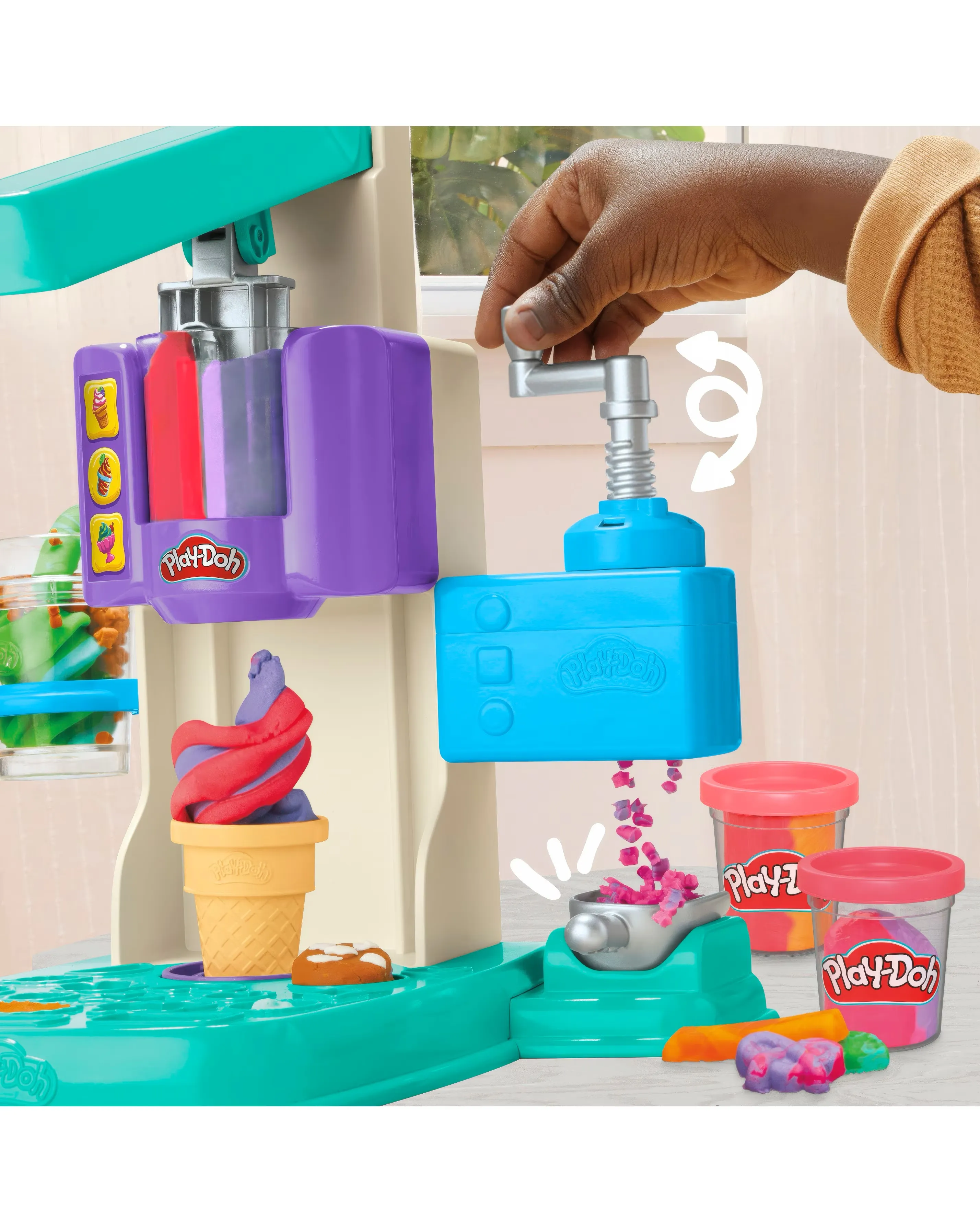 Play-Doh Rainbow Swirl Ice Cream Playset 11 Play-Doh Rainbow Swirl Ice Cream Playset