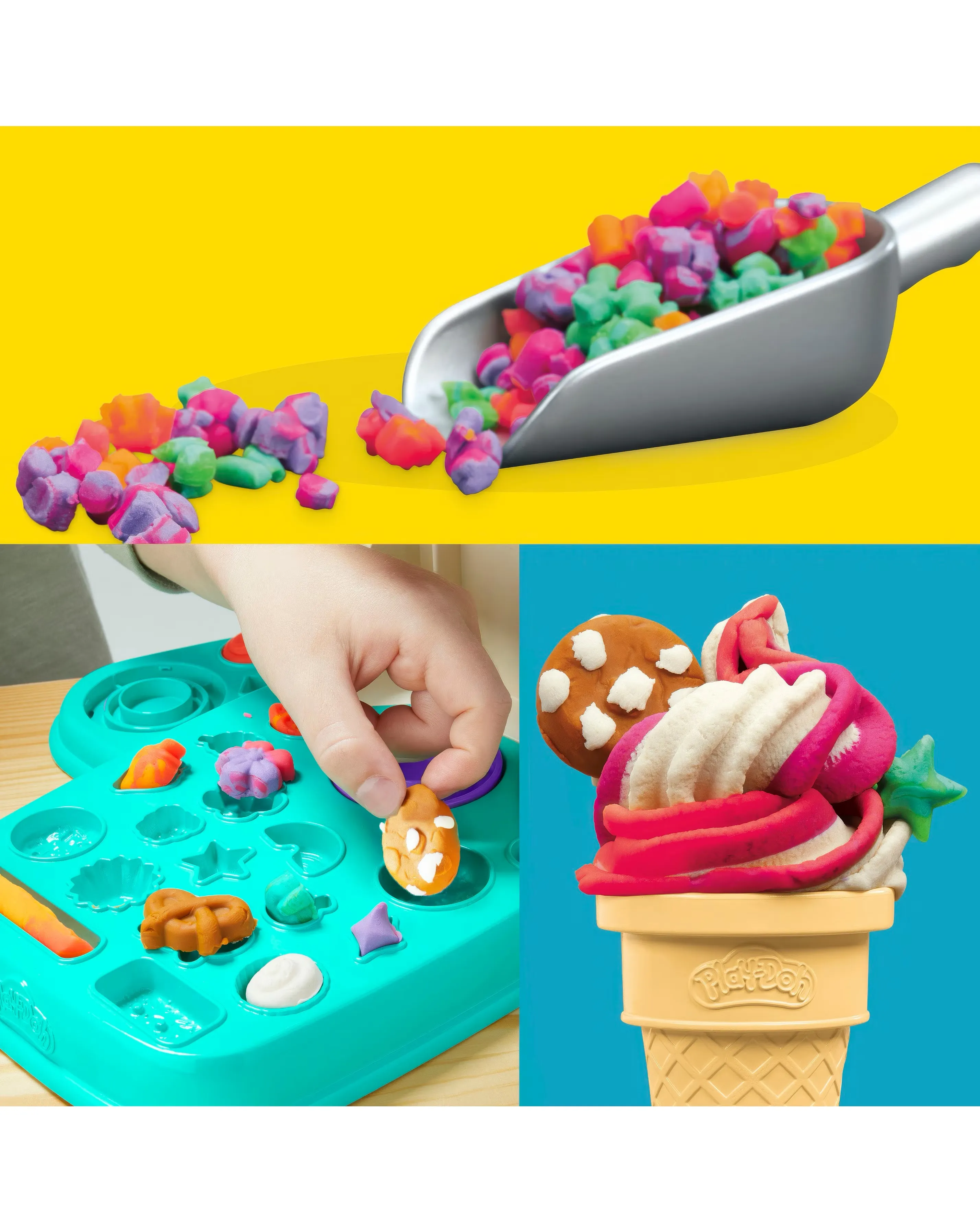Play-Doh Rainbow Swirl Ice Cream Playset 14 Play-Doh Rainbow Swirl Ice Cream Playset