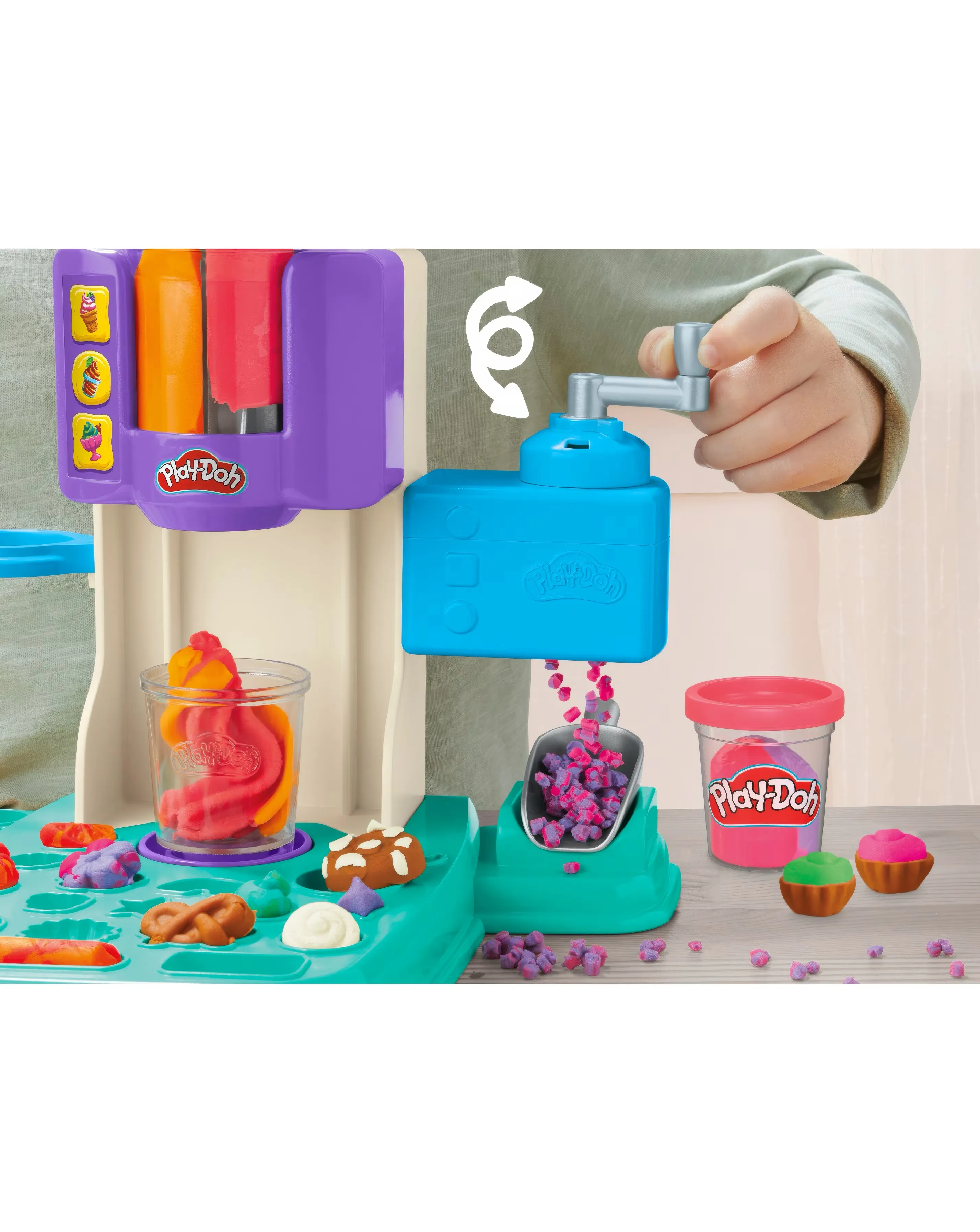 Play-Doh Rainbow Swirl Ice Cream Playset 5 Play-Doh Rainbow Swirl Ice Cream Playset