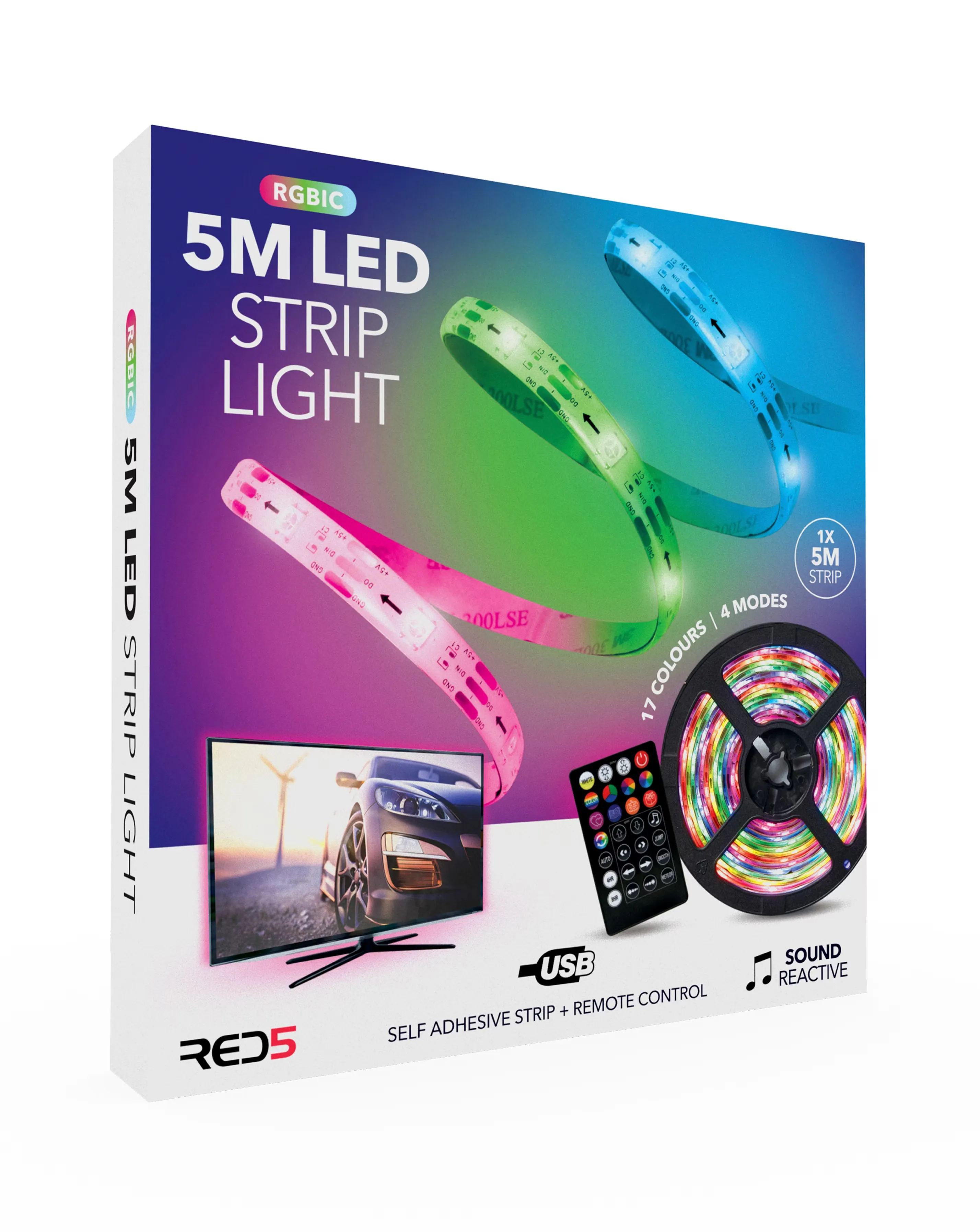 5M Strip Light RGBIC Sound Reactive and Remote Control 4 5M Strip Light RGBIC Sound Reactive and Remote Control