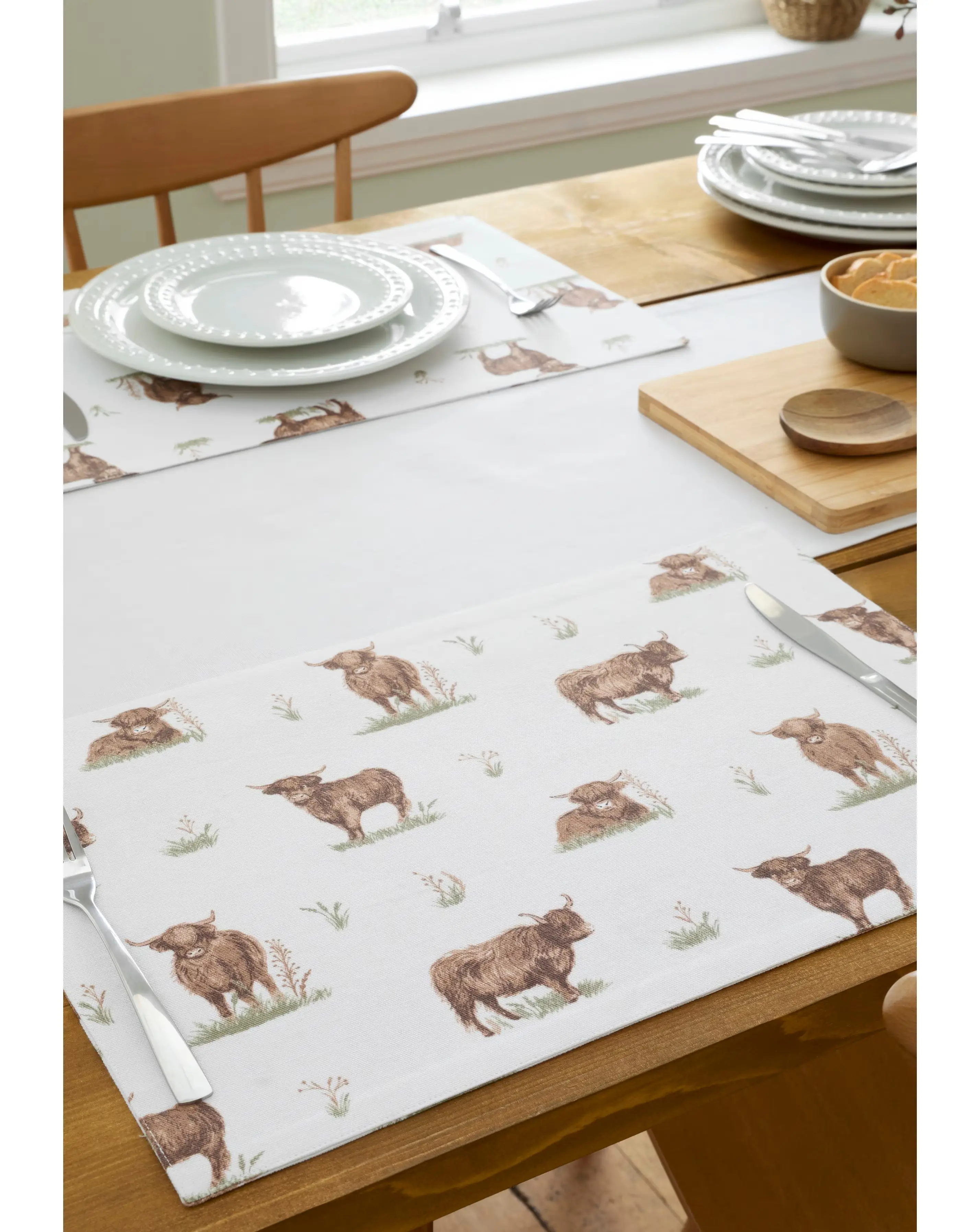 Angus Highland Cow 4 Pack Placemats 1 Angus Highland Cow 4 Pack Placemats