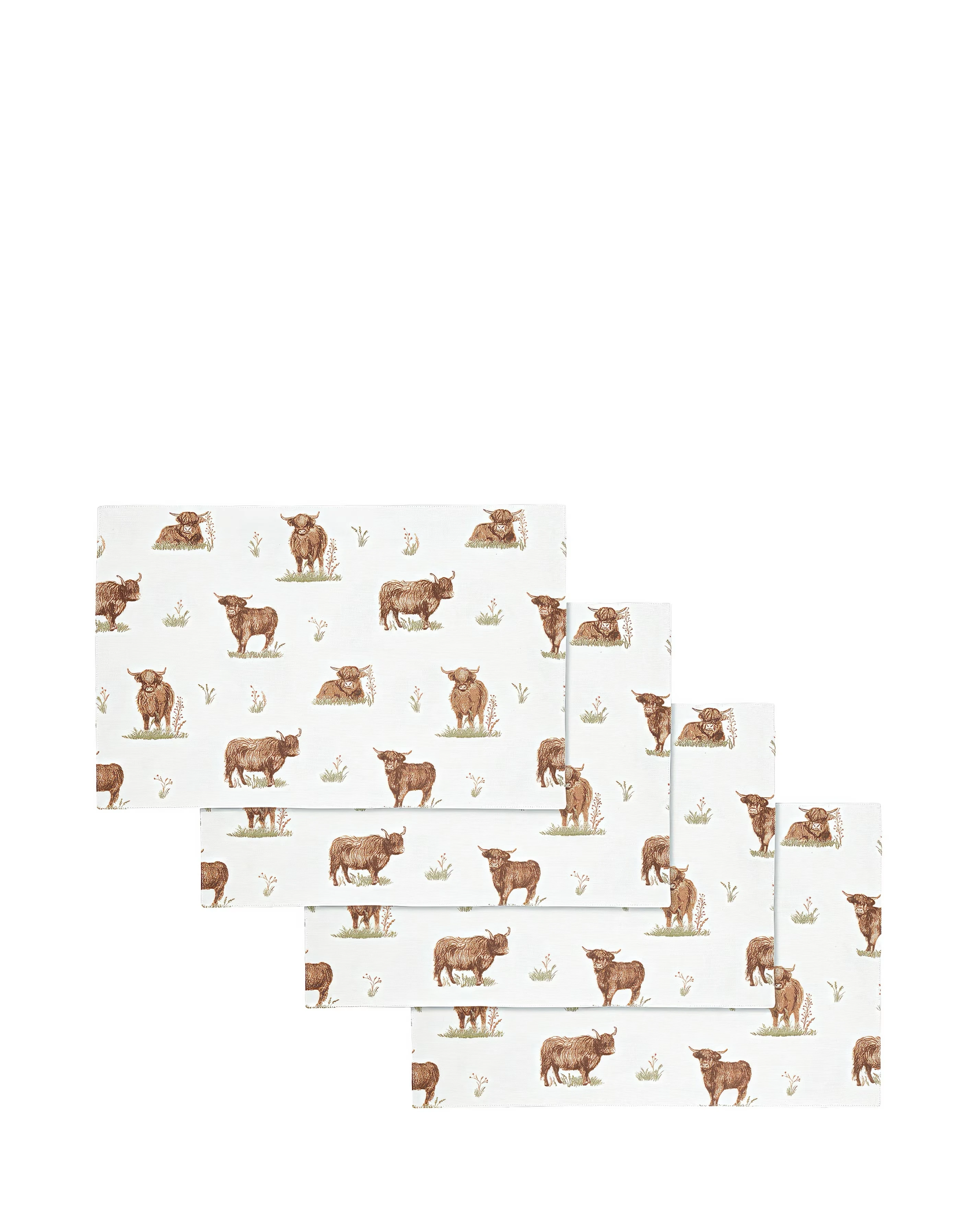 Angus Highland Cow 4 Pack Placemats 3 Angus Highland Cow 4 Pack Placemats