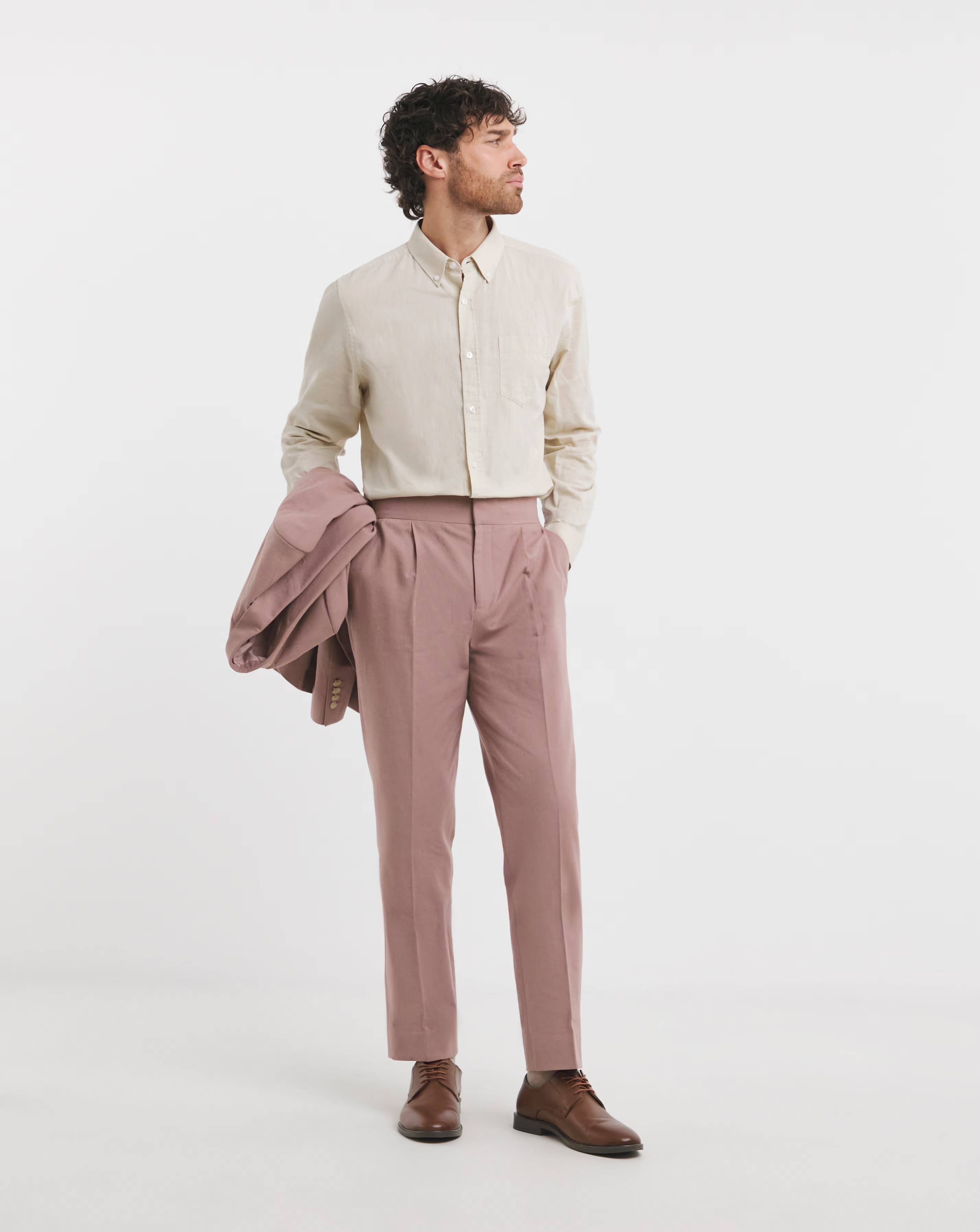 Linen Blend Trouser 1 Linen Blend Trouser