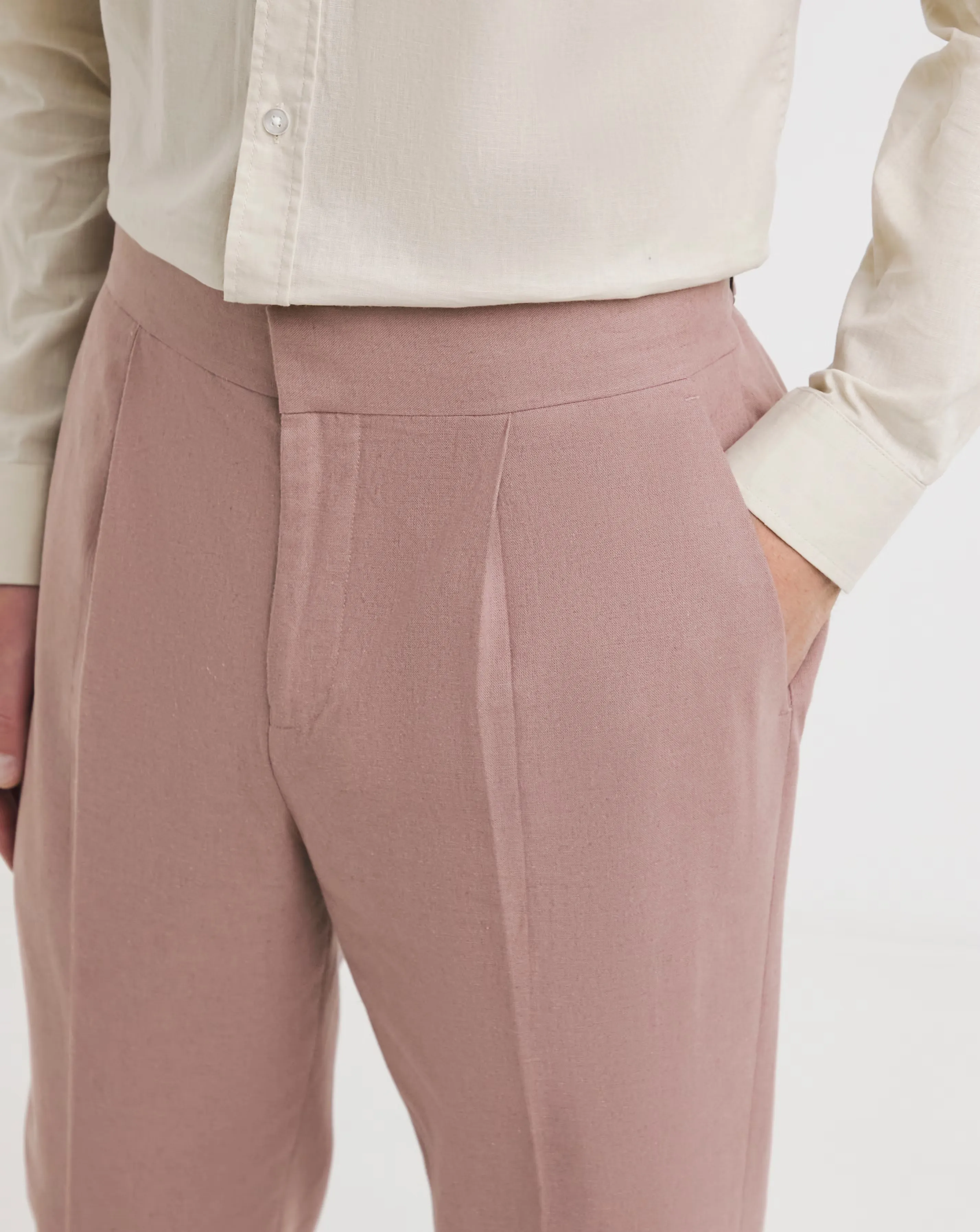 Linen Blend Trouser 3 Linen Blend Trouser