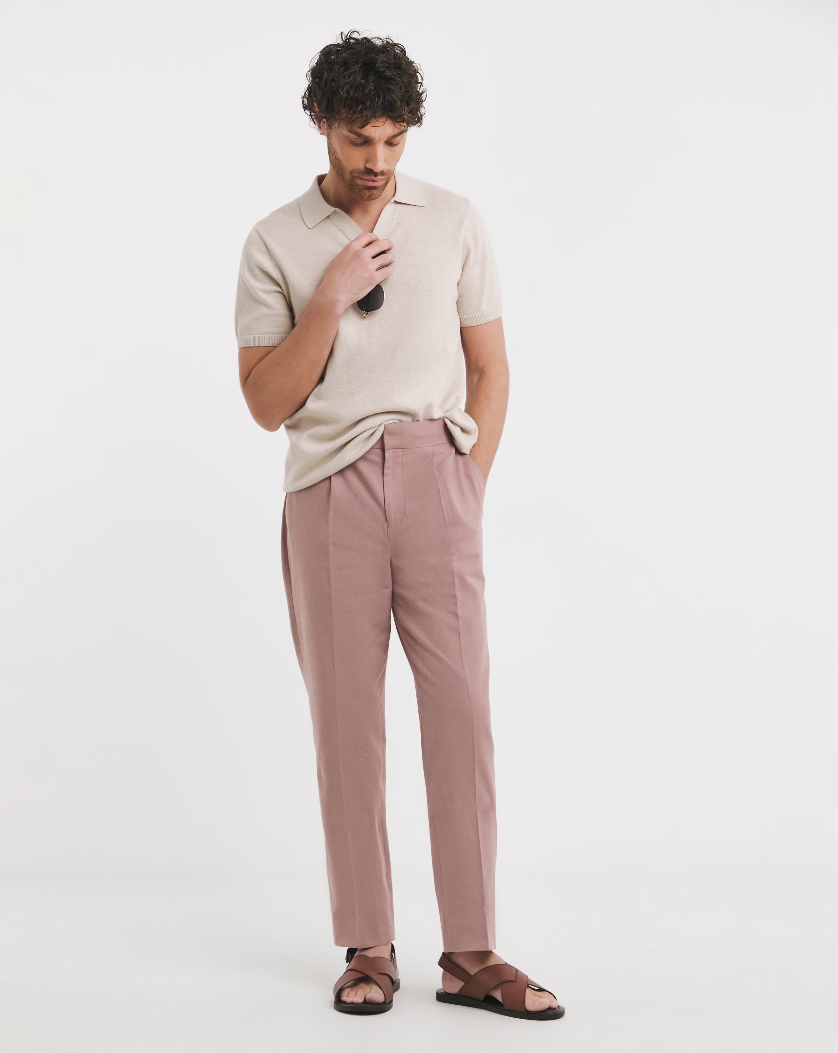 Linen Blend Trouser 5 Linen Blend Trouser