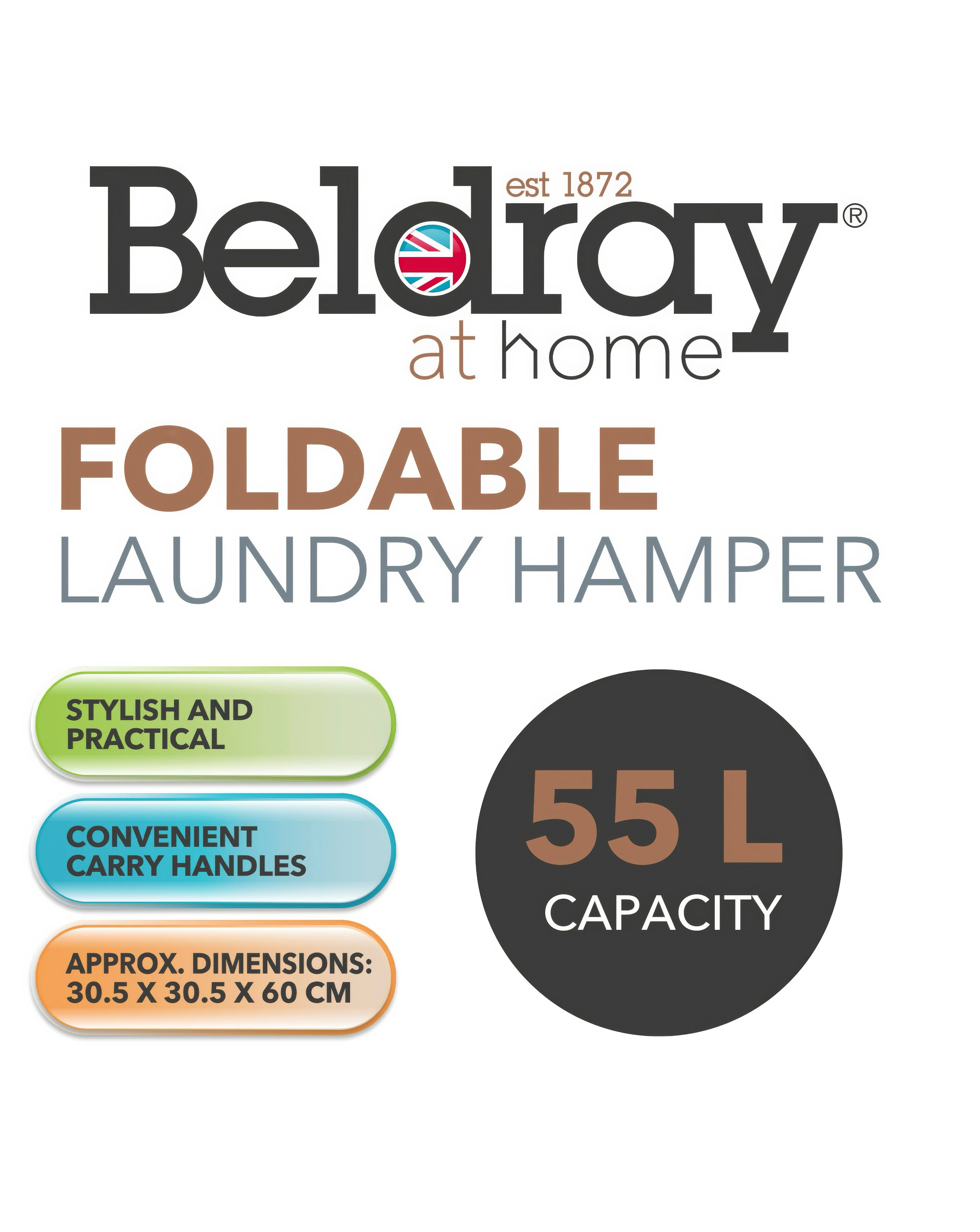 Beldray Large Laundry Hamper 6 Beldray Large Laundry Hamper