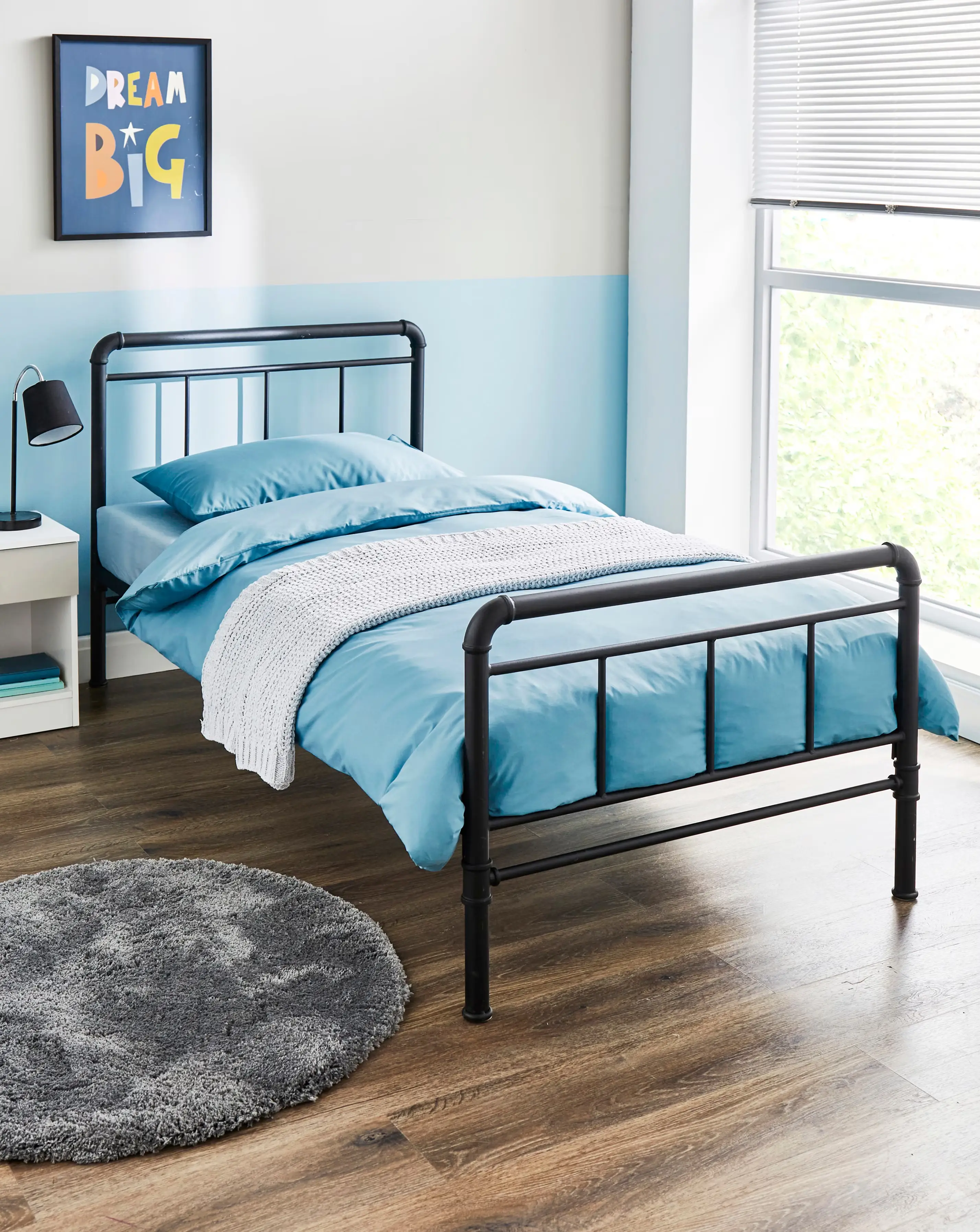 Bowen Industrial Metal Bed Frame