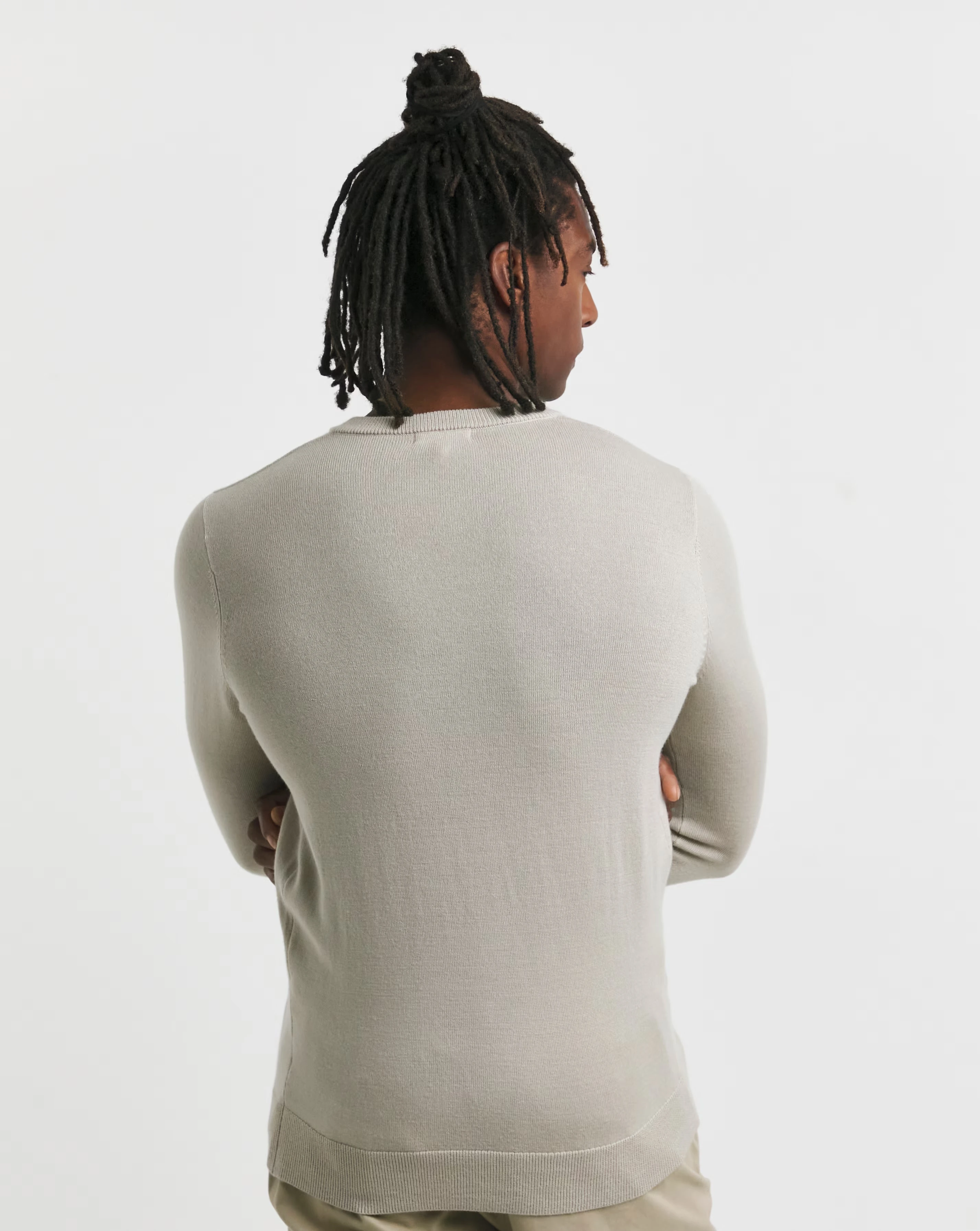 Stone Merino Wool V Neck Jumper 2 Stone Merino Wool V Neck Jumper