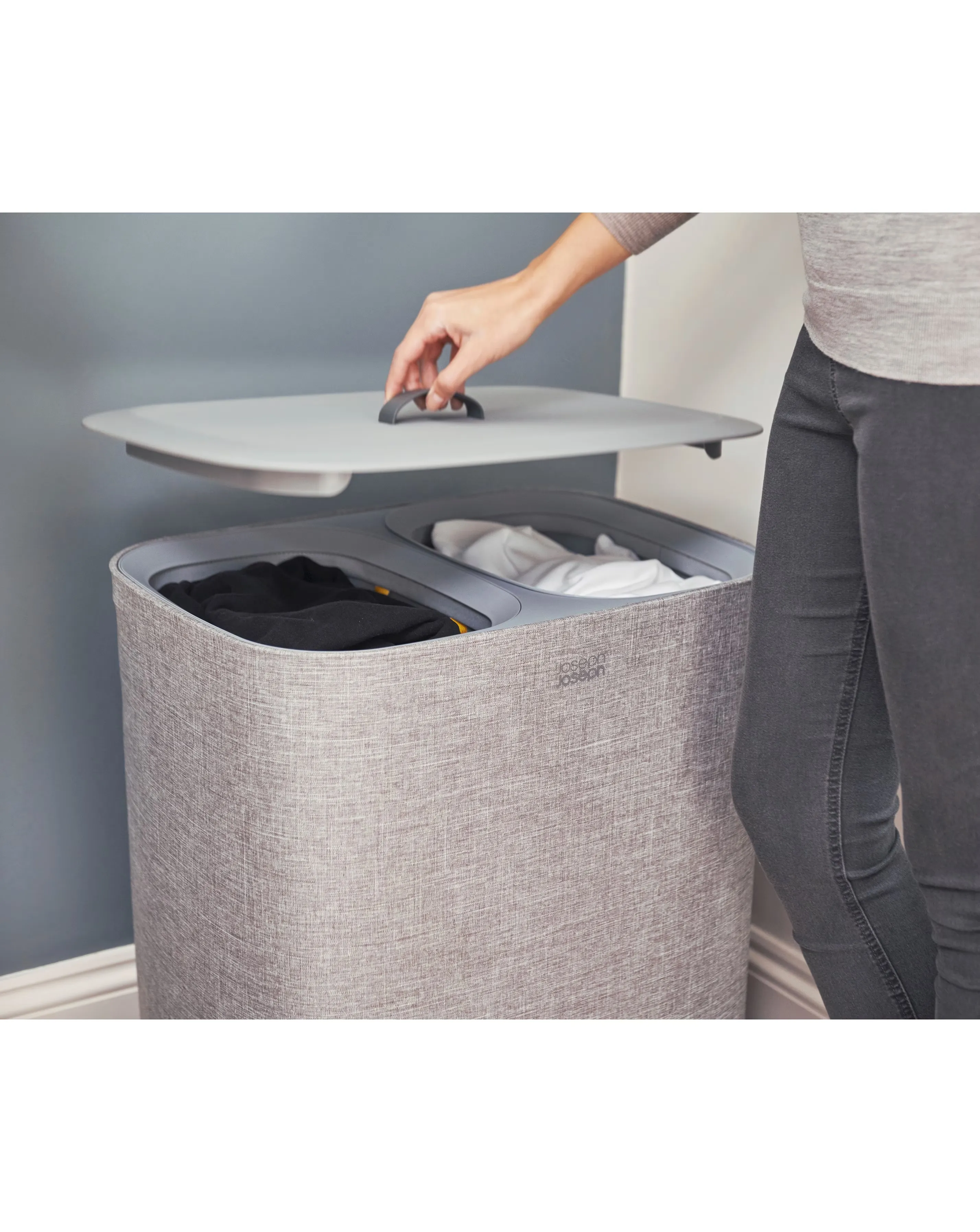 Joseph Joseph 90L Laundry Basket Grey 4 Joseph Joseph 90L Laundry Basket Grey