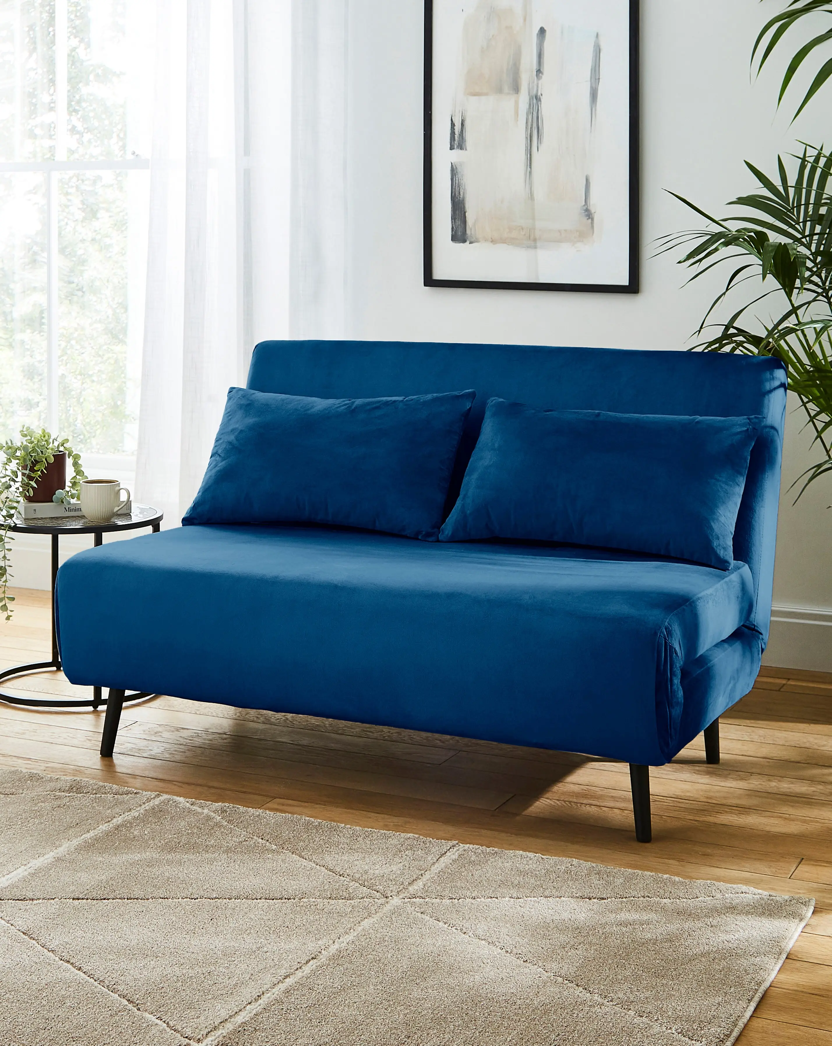 Lena Velvet Sofa Bed 1 Lena Velvet Sofa Bed