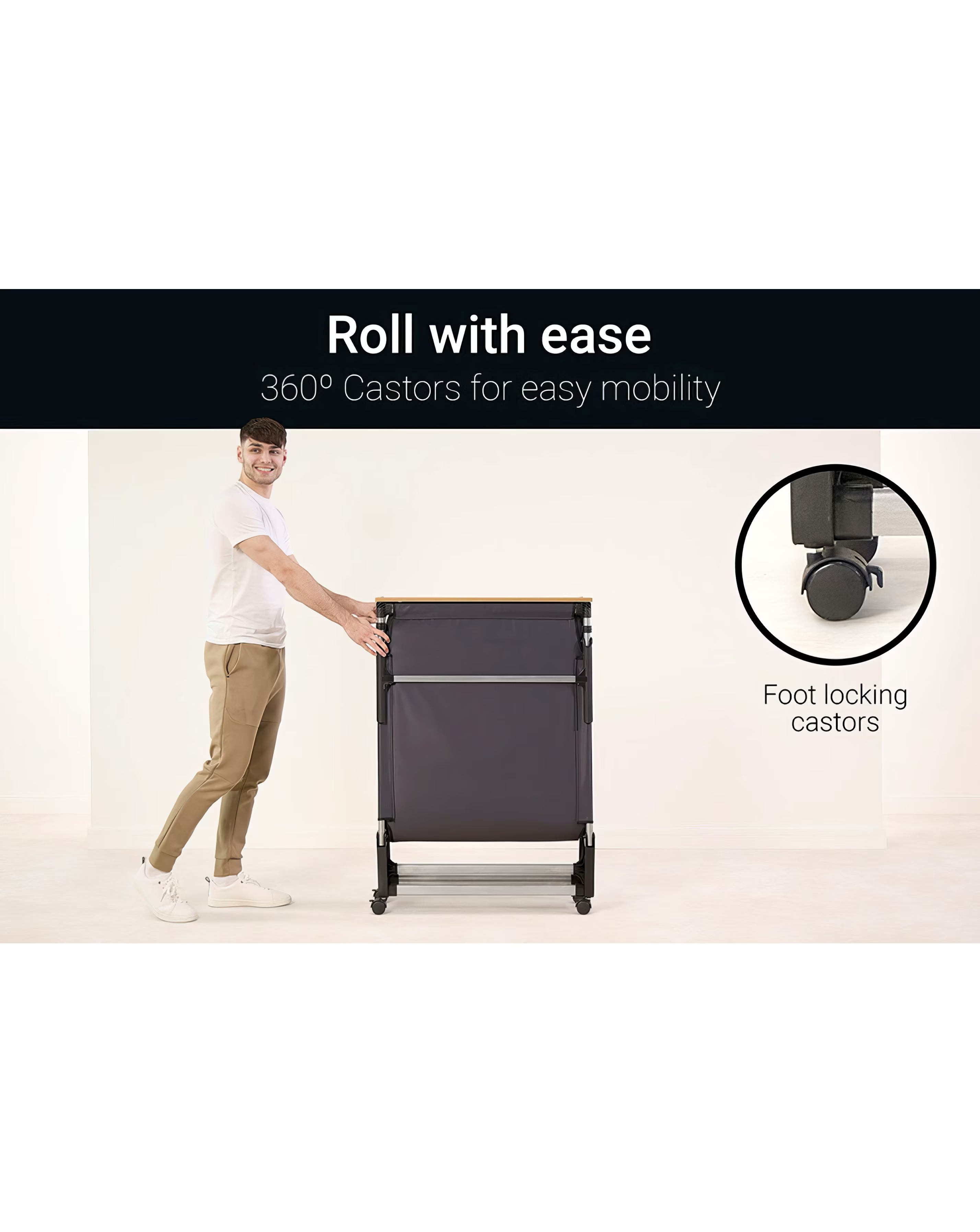 Jay-Be Rollaway Folding Bed with e-Fibre Mattress - Single 9 Jay-Be Rollaway Folding Bed with e-Fibre Mattress - Single