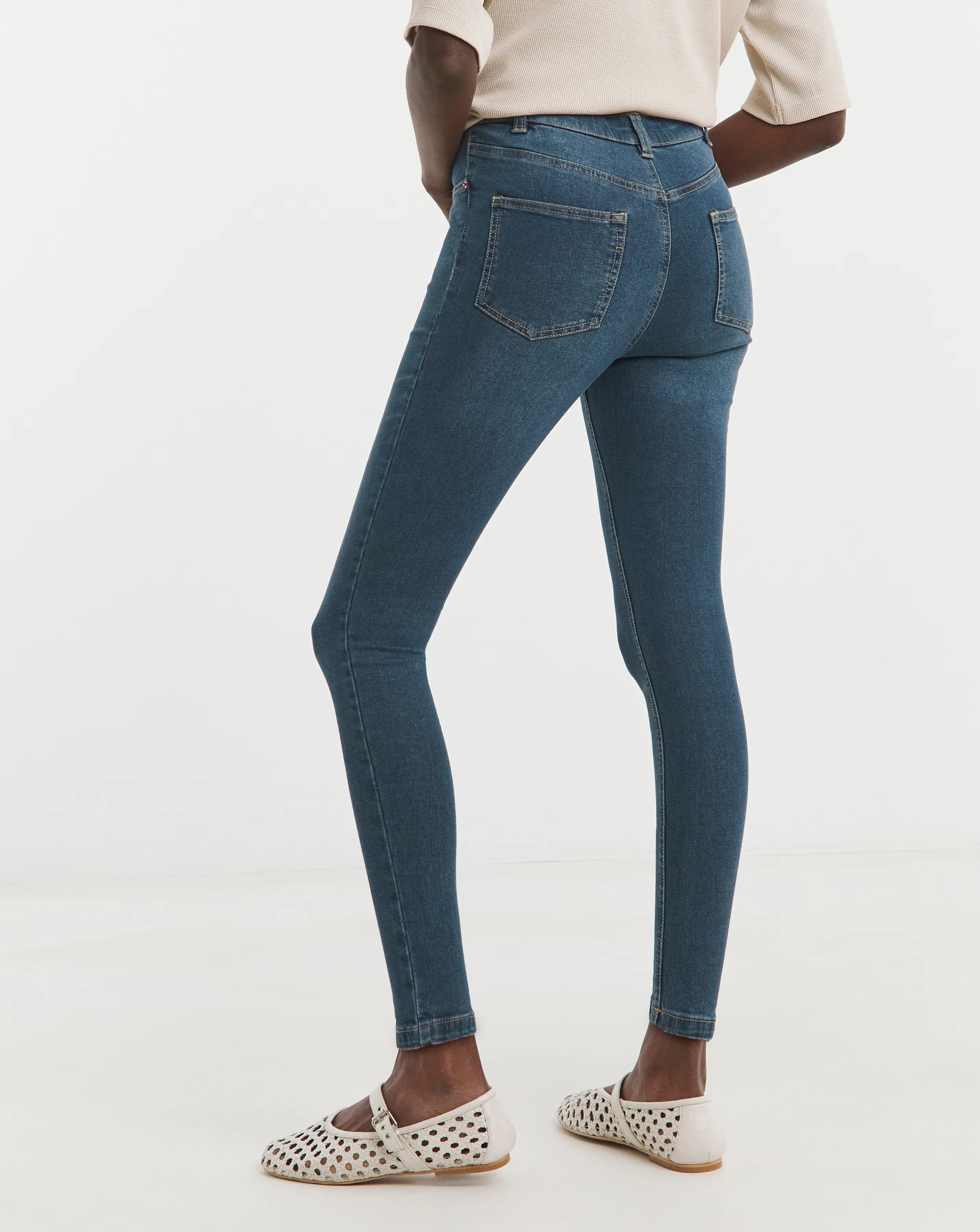 24/7 Mid Blue Skinny Jeans 4 24/7 Mid Blue Skinny Jeans