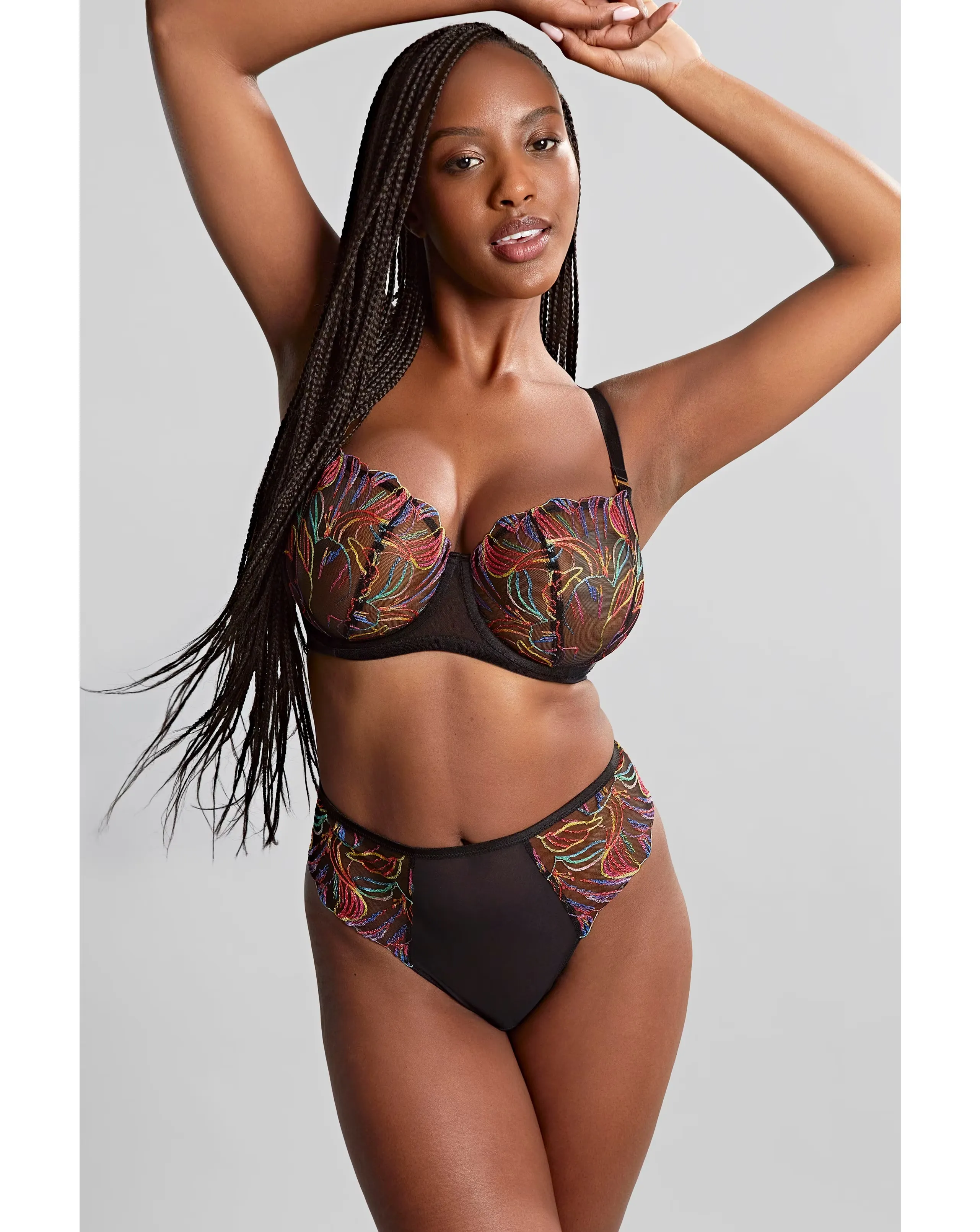 Panache Liza Embroidered Balcony Wired Bra 1 Panache Liza Embroidered Balcony Wired Bra