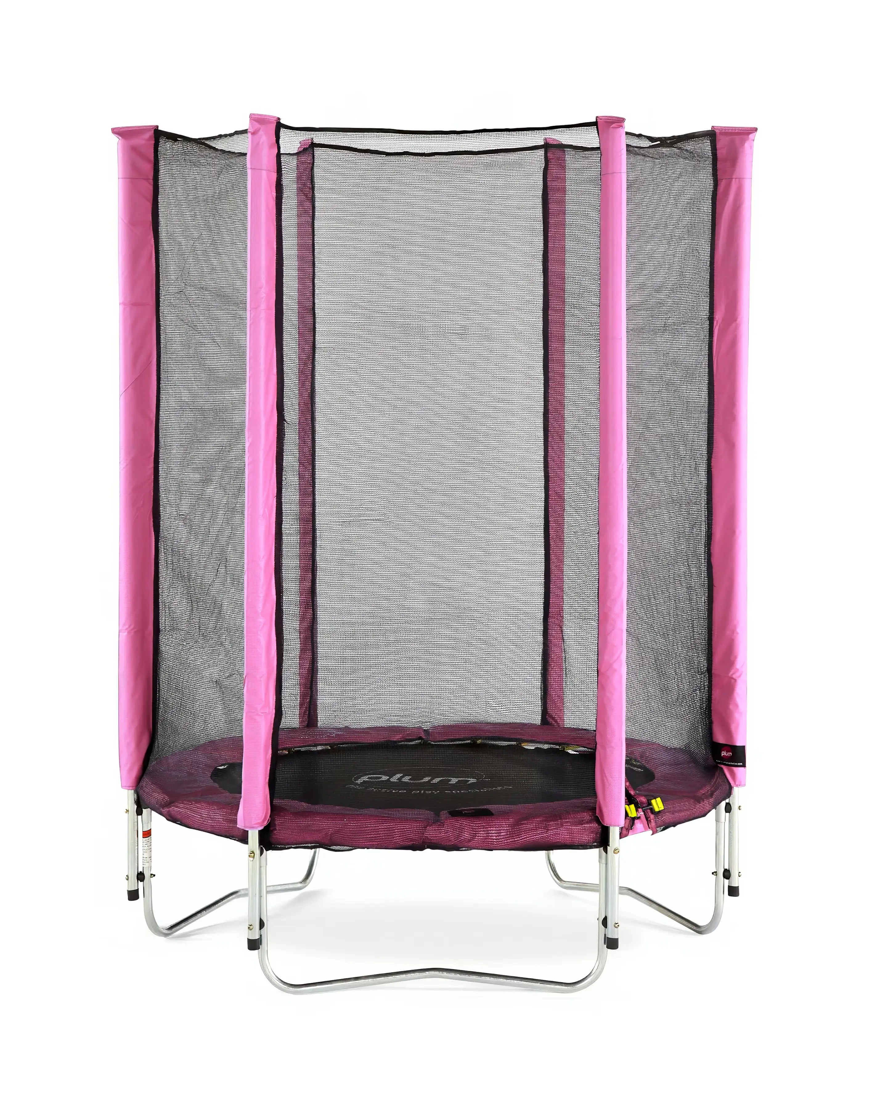 Plum Junior Springsafe 4ft Trampoline & Enclosure - Pink 1 Plum Junior Springsafe 4ft Trampoline & Enclosure - Pink