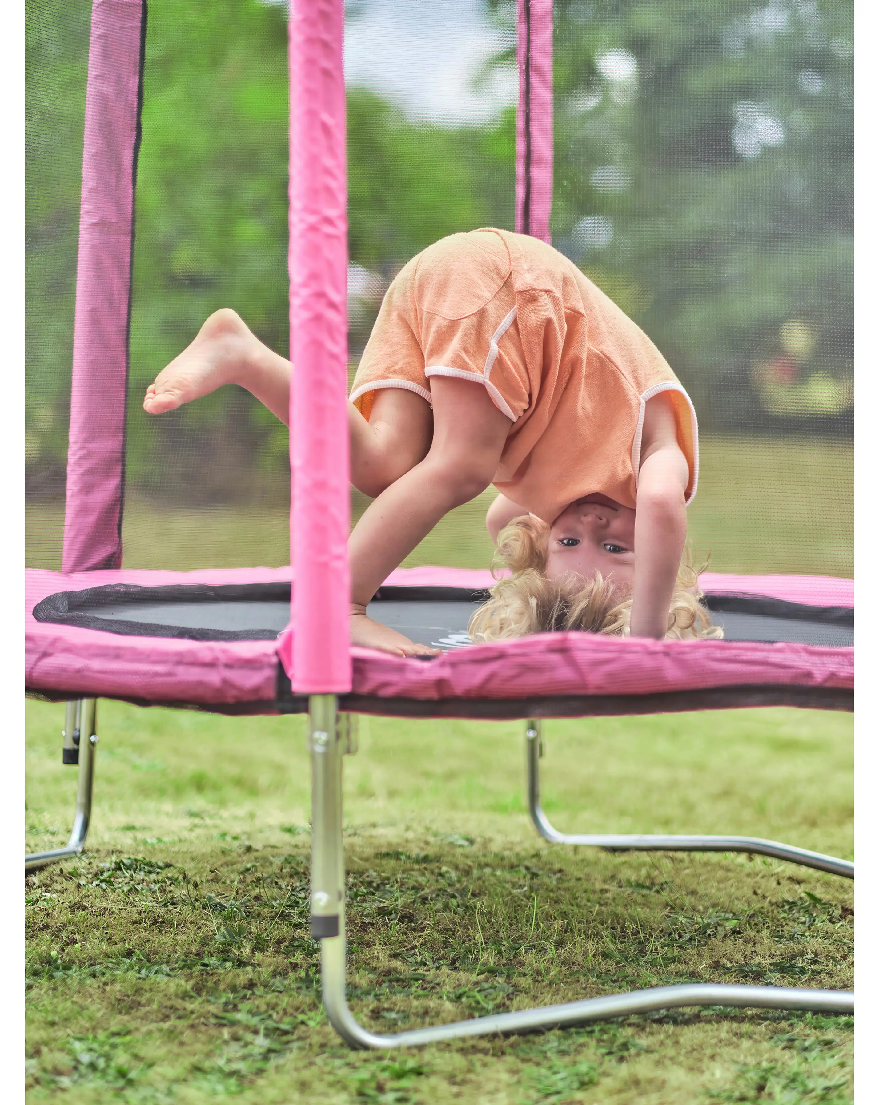 Plum Junior Springsafe 4ft Trampoline & Enclosure - Pink 5 Plum Junior Springsafe 4ft Trampoline & Enclosure - Pink