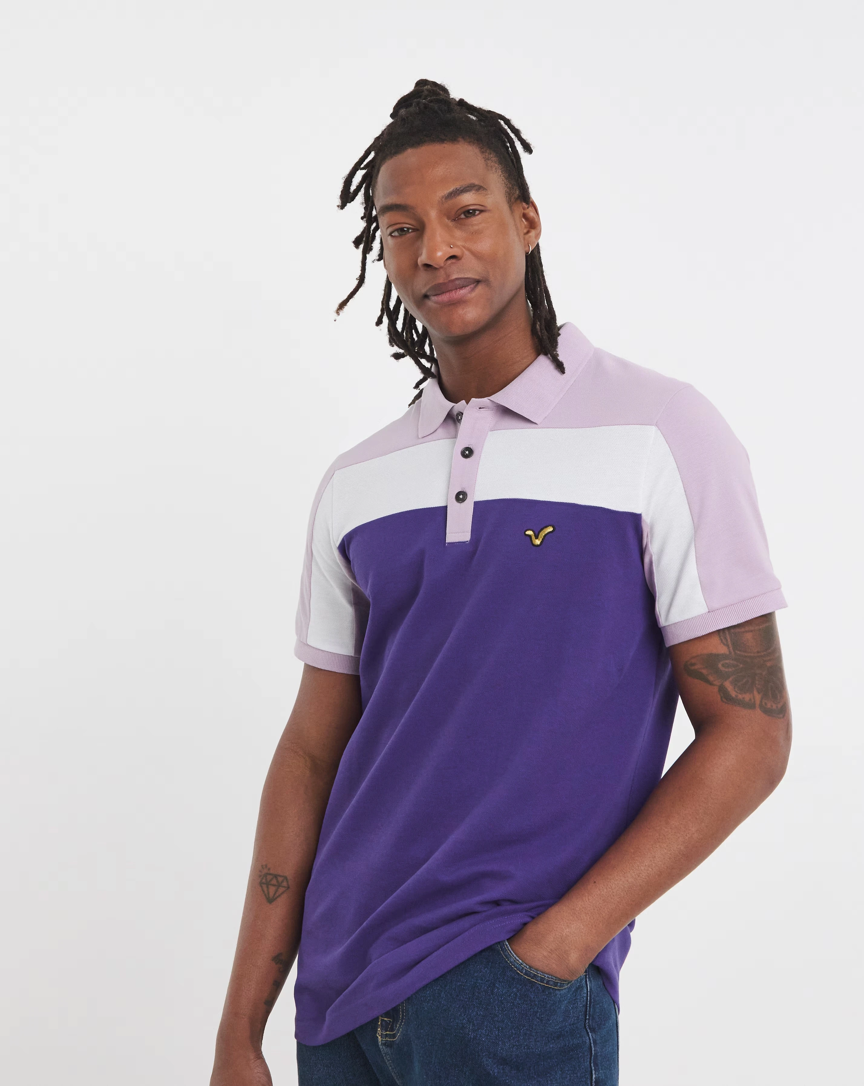 Voi Storm Colour Block Polo Long Length 2 Voi Storm Colour Block Polo Long Length