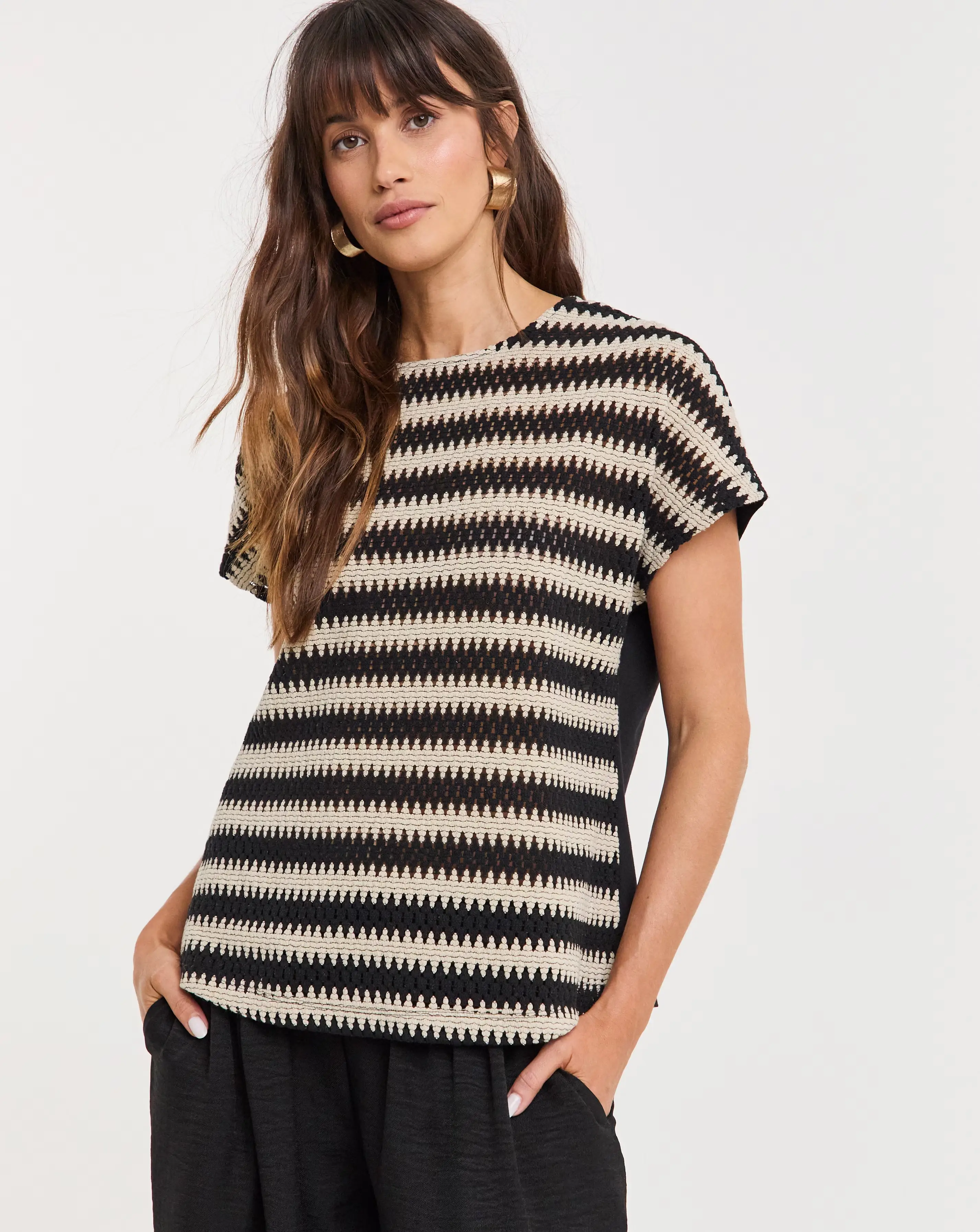 Pure Cotton Mono Open Stitch T-Shirt 1 Pure Cotton Mono Open Stitch T-Shirt