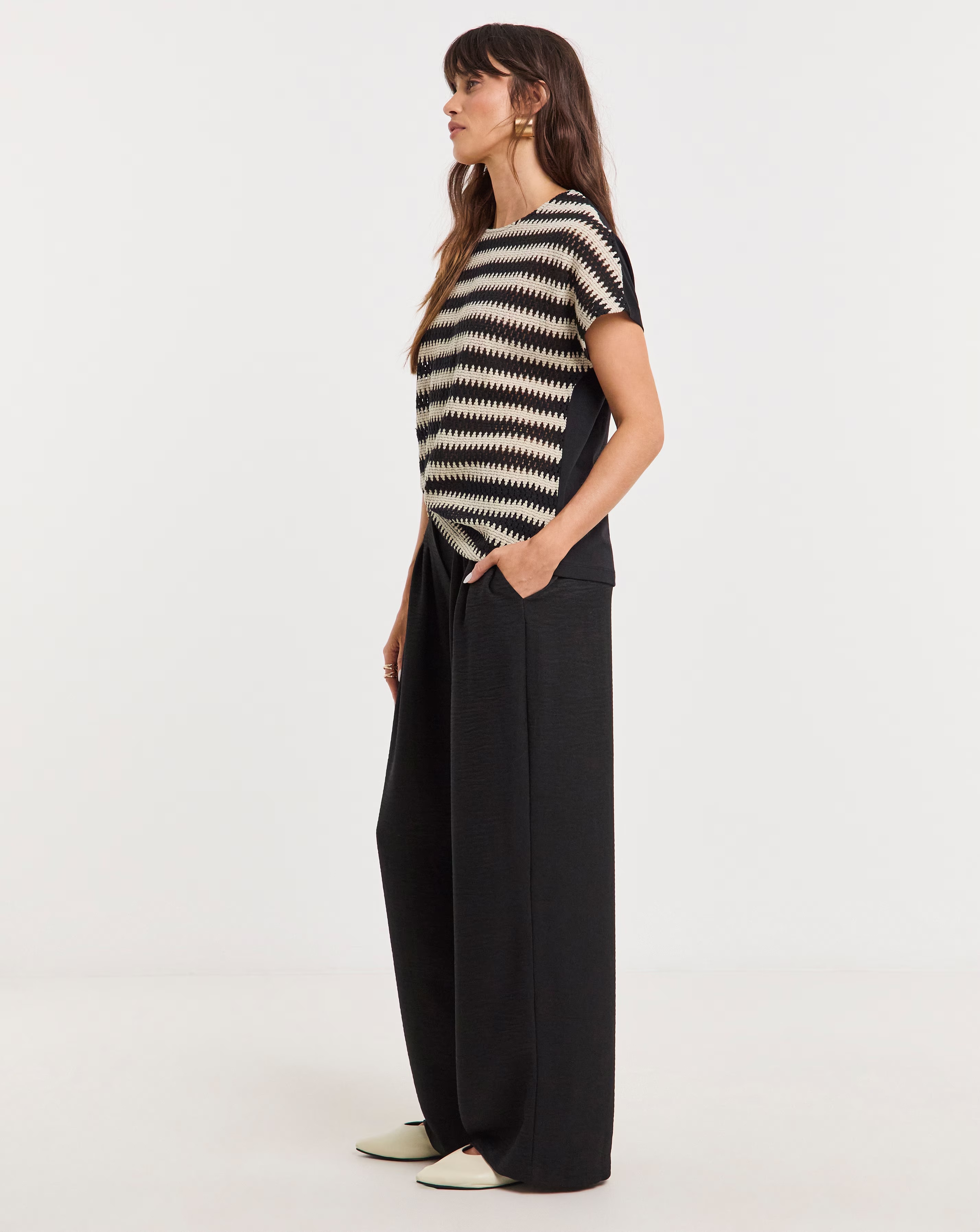 Pure Cotton Mono Open Stitch T-Shirt 2 Pure Cotton Mono Open Stitch T-Shirt