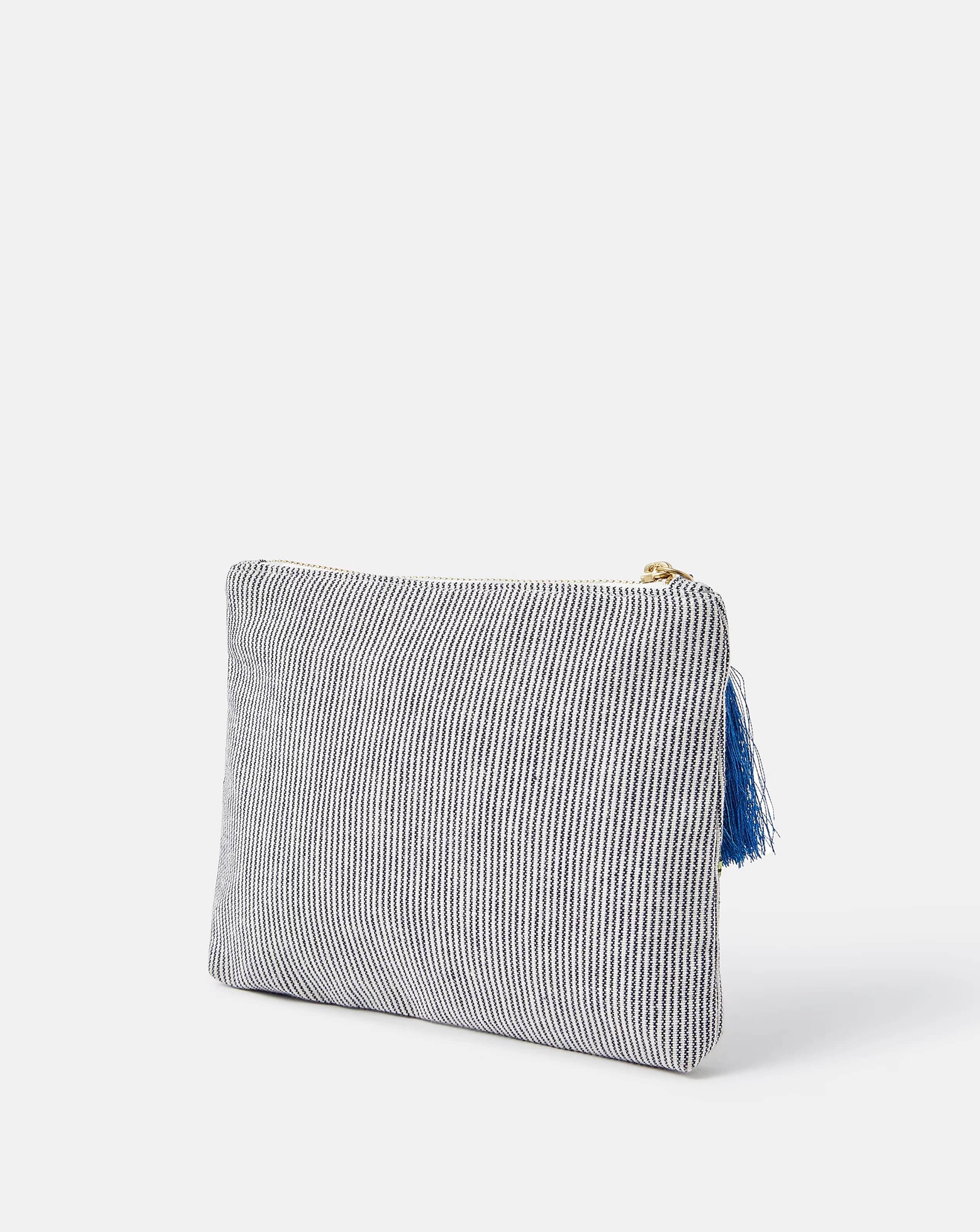 Accessorize Shell Bead Stripe Pouch 2 Accessorize Shell Bead Stripe Pouch